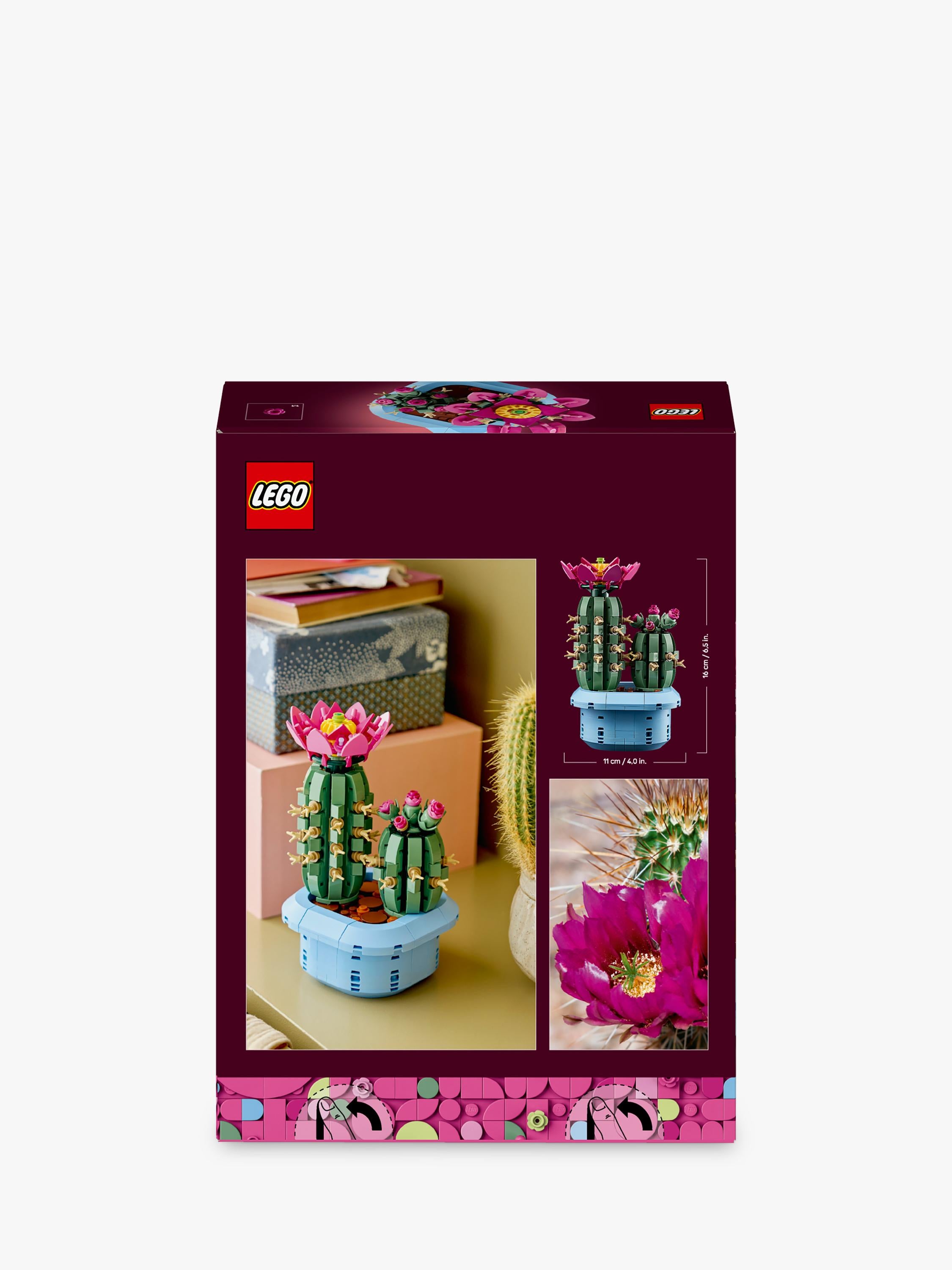 LEGO Botanicals Flowering Cactus building set 482 pieces - British product