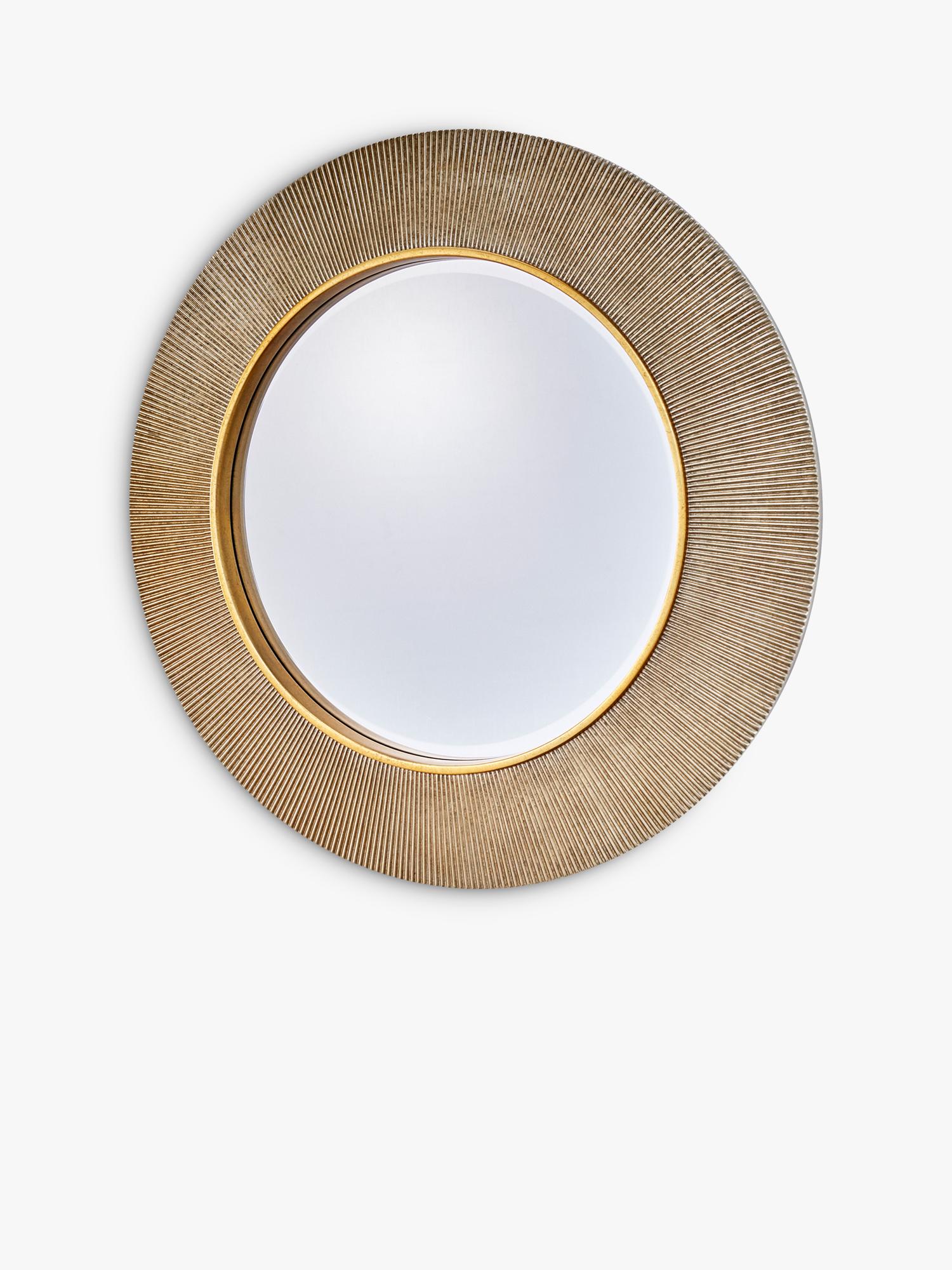 Yearn round wall mirror textured 90cm - British product