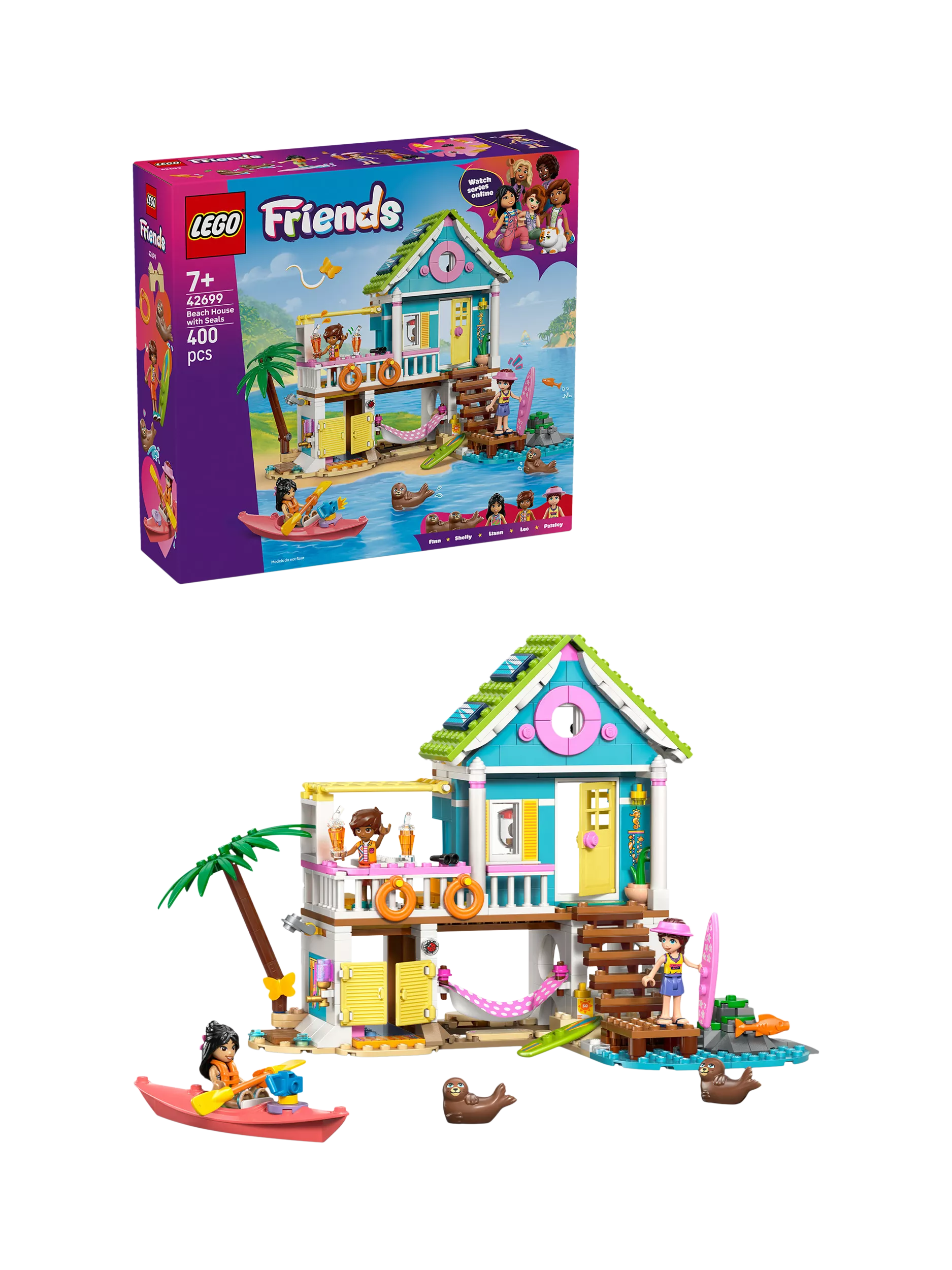 LEGO Friends Beach House building set 42699, imported from the UK