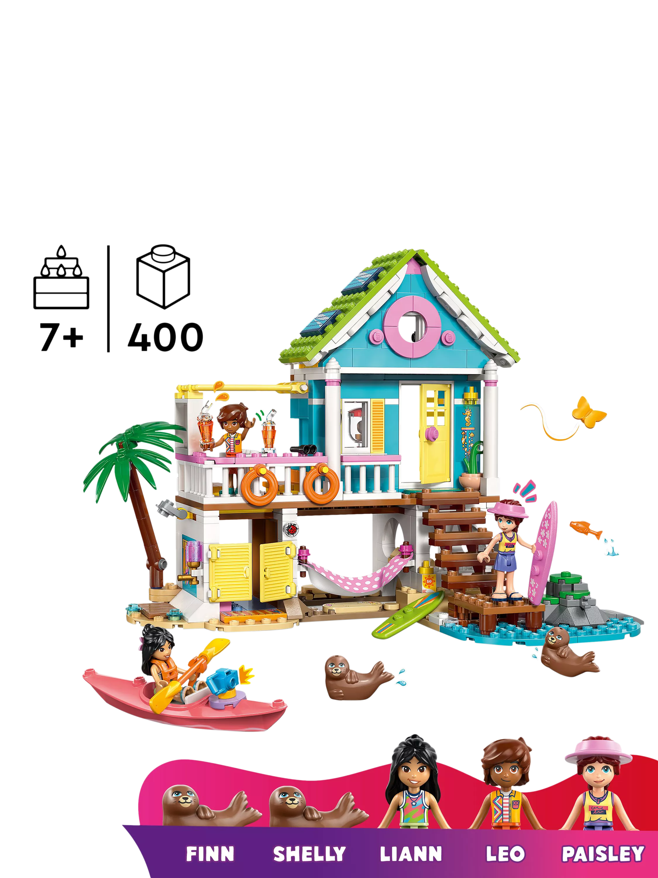 LEGO Friends Beach House building set 42699, imported from the UK