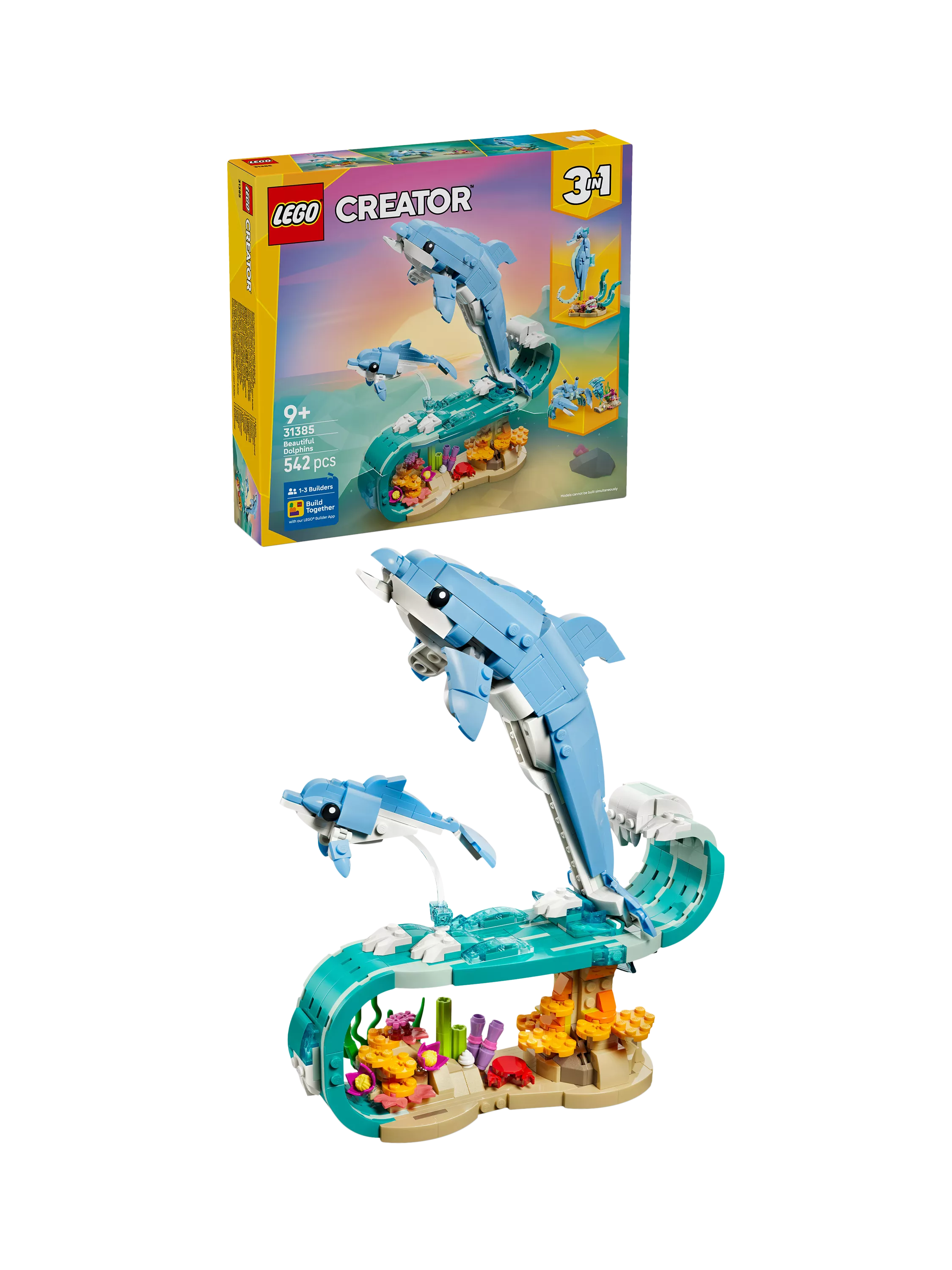 LEGO building set Sea Animals 3-in-1, imported from the UK