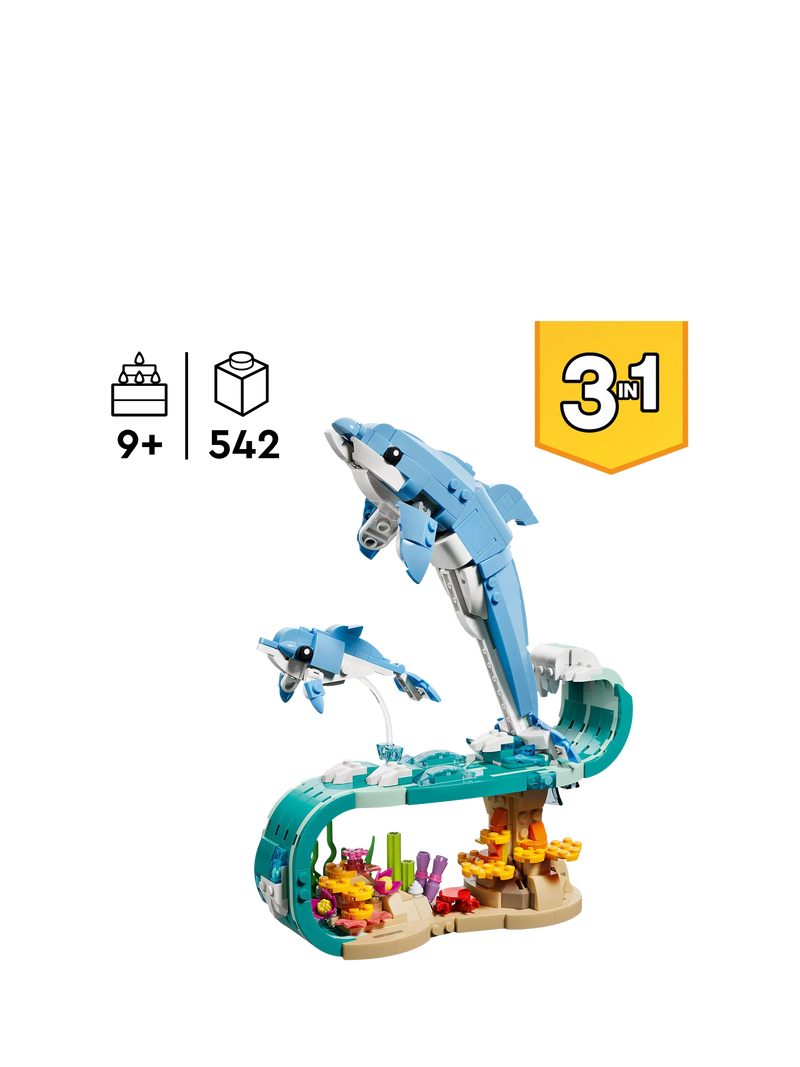 LEGO building set Sea Animals 3-in-1, imported from the UK