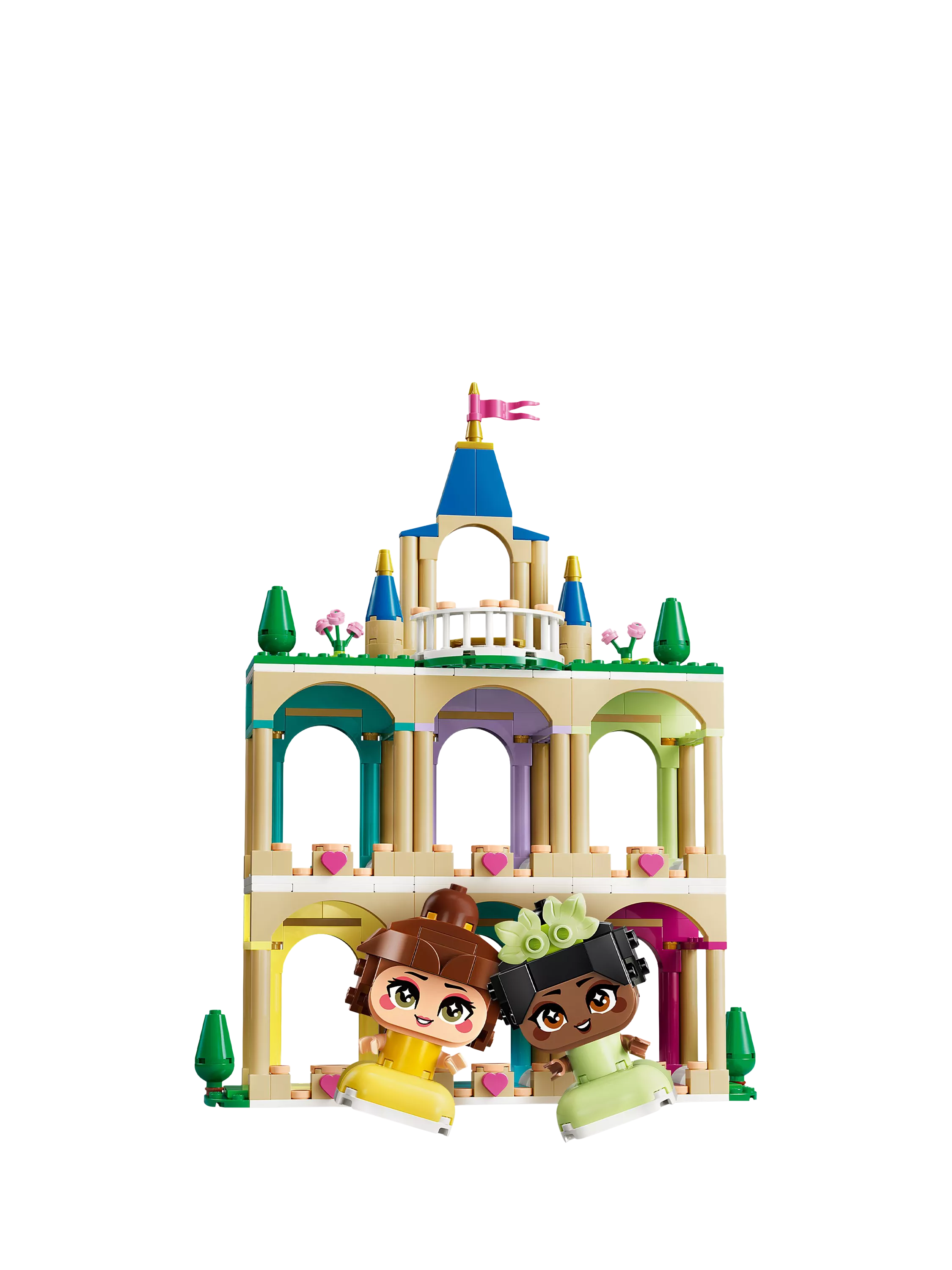 LEGO Disney Princess Belle and Tiana mini dolls castle building set - British product