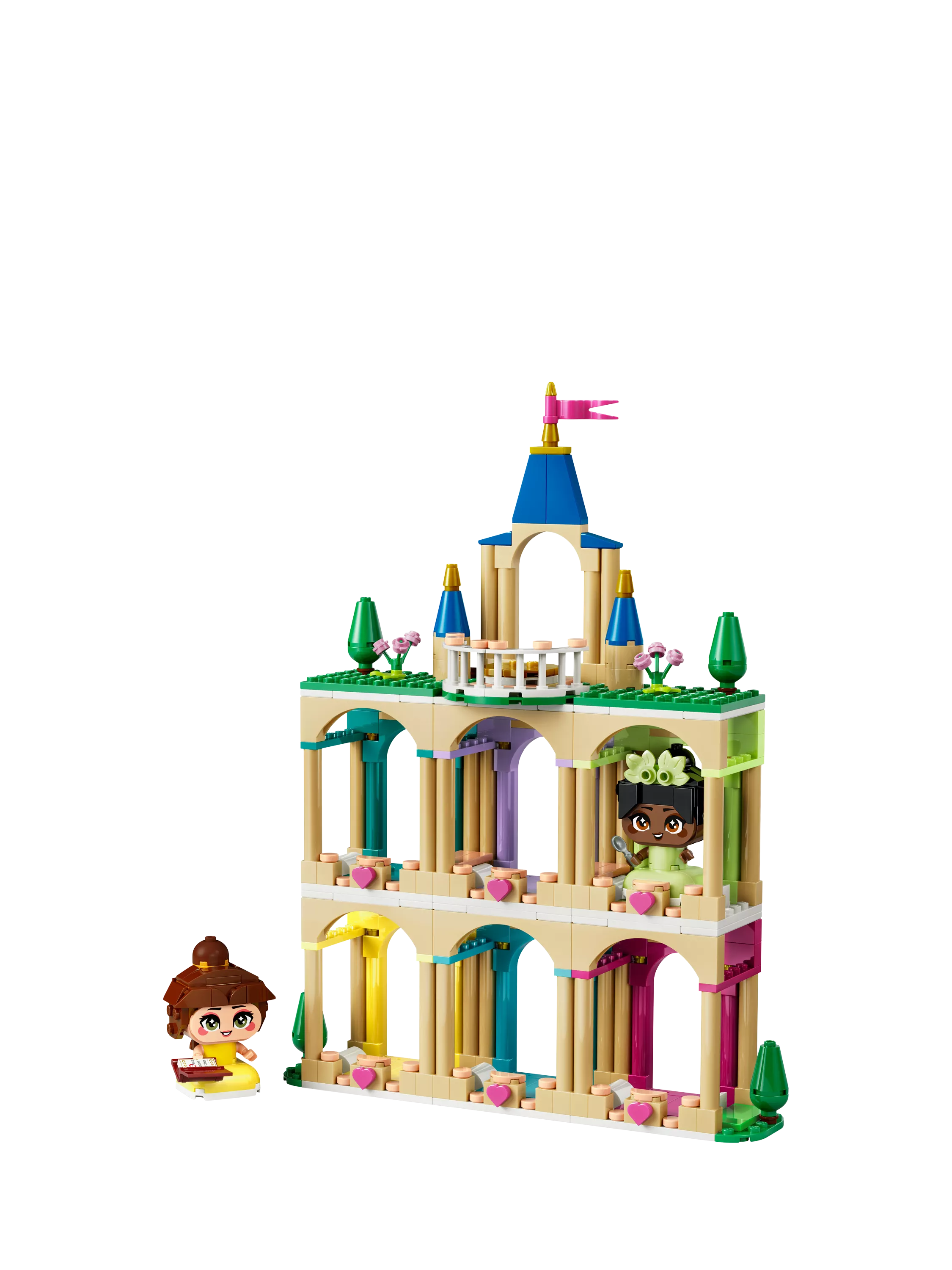 LEGO Disney Princess Belle and Tiana mini dolls castle building set - British product