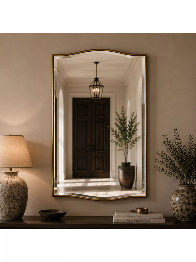 Yearn decorative wall mirror gold 120x80cm, UK version