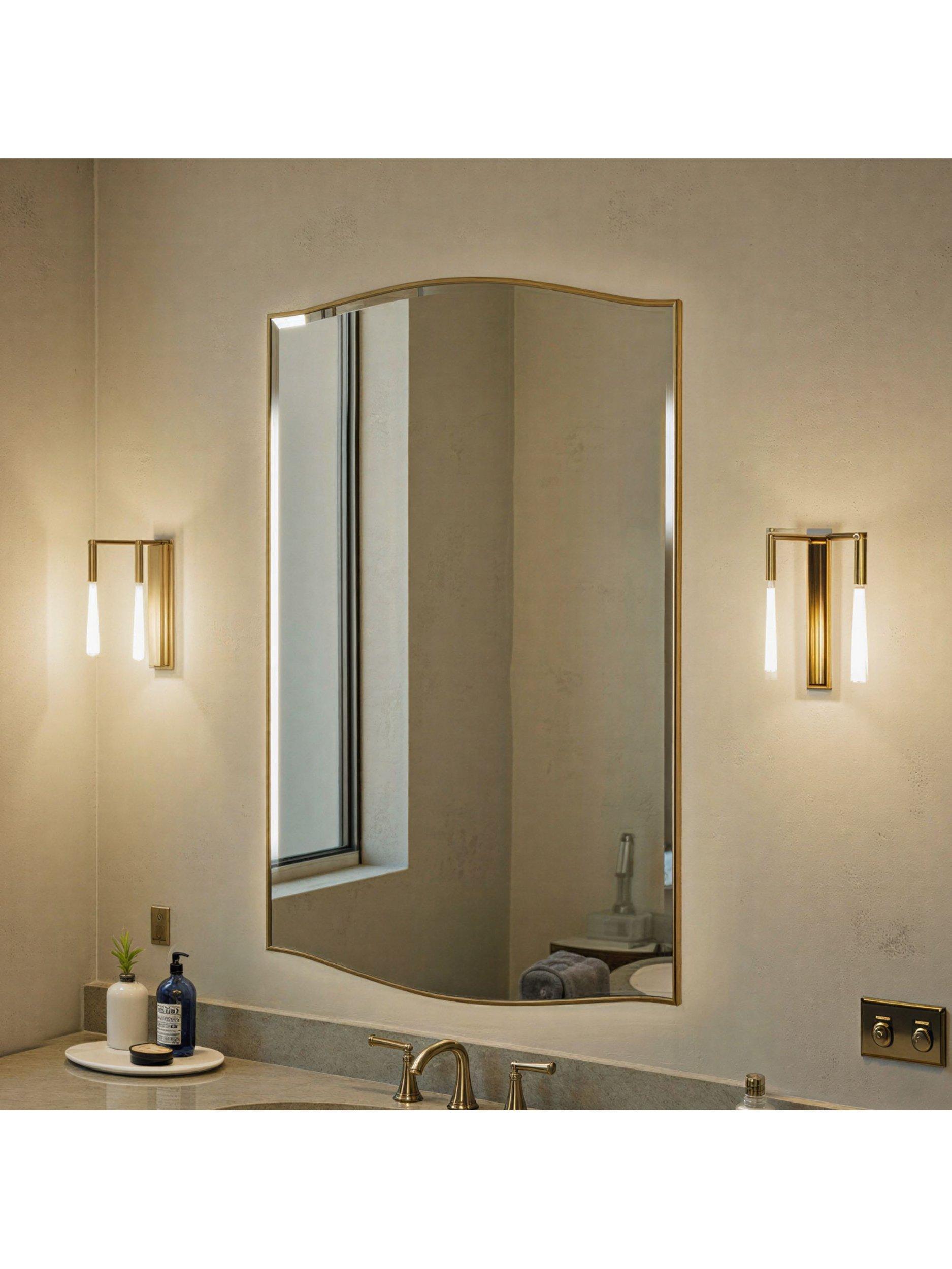 Yearn decorative wall mirror gold 120x80cm, UK version