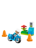 LEGO DUPLO blue police motorcycle playset 10471 - British product