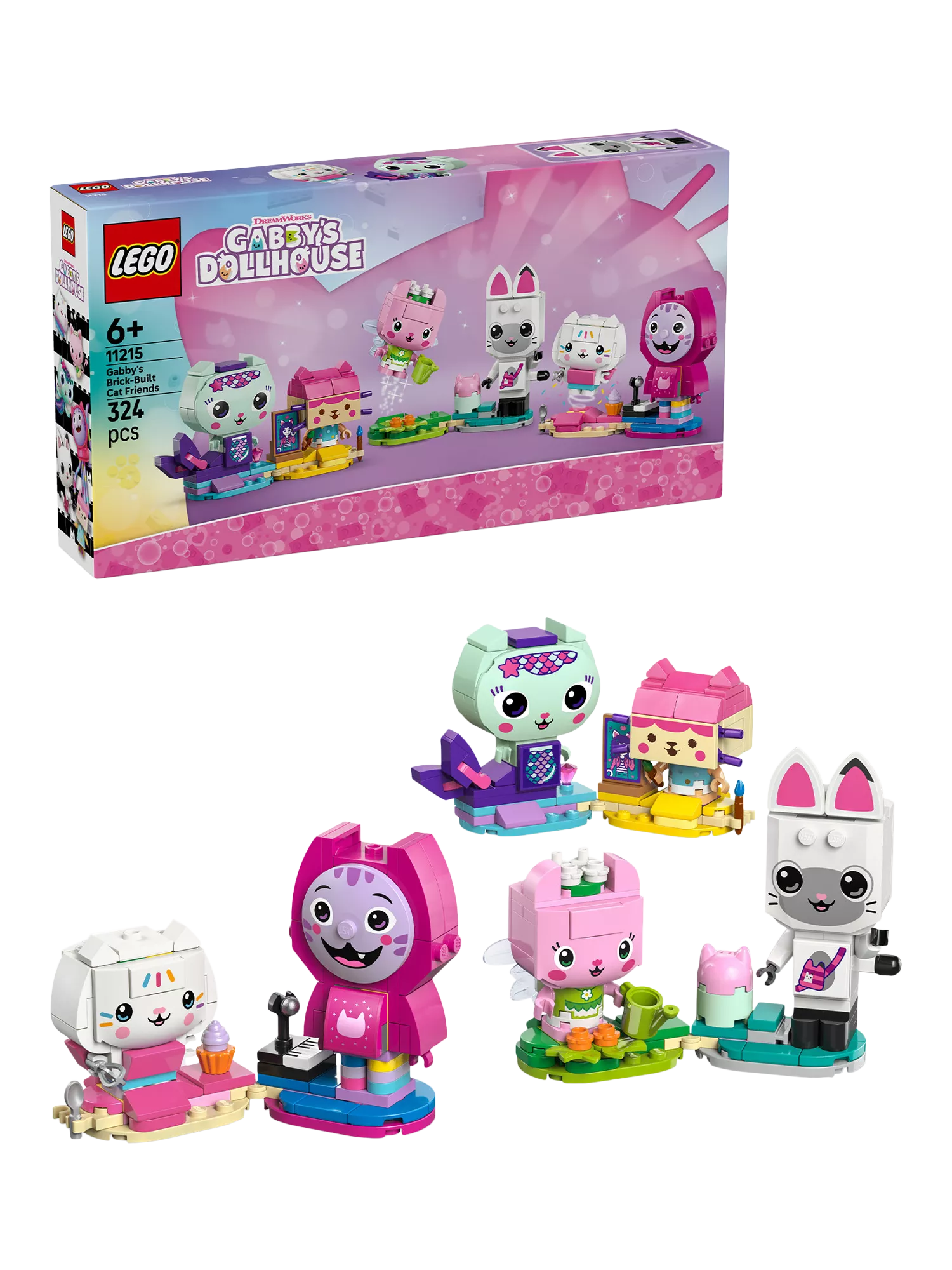LEGO Gabby's Dollhouse cat friends building set - British product