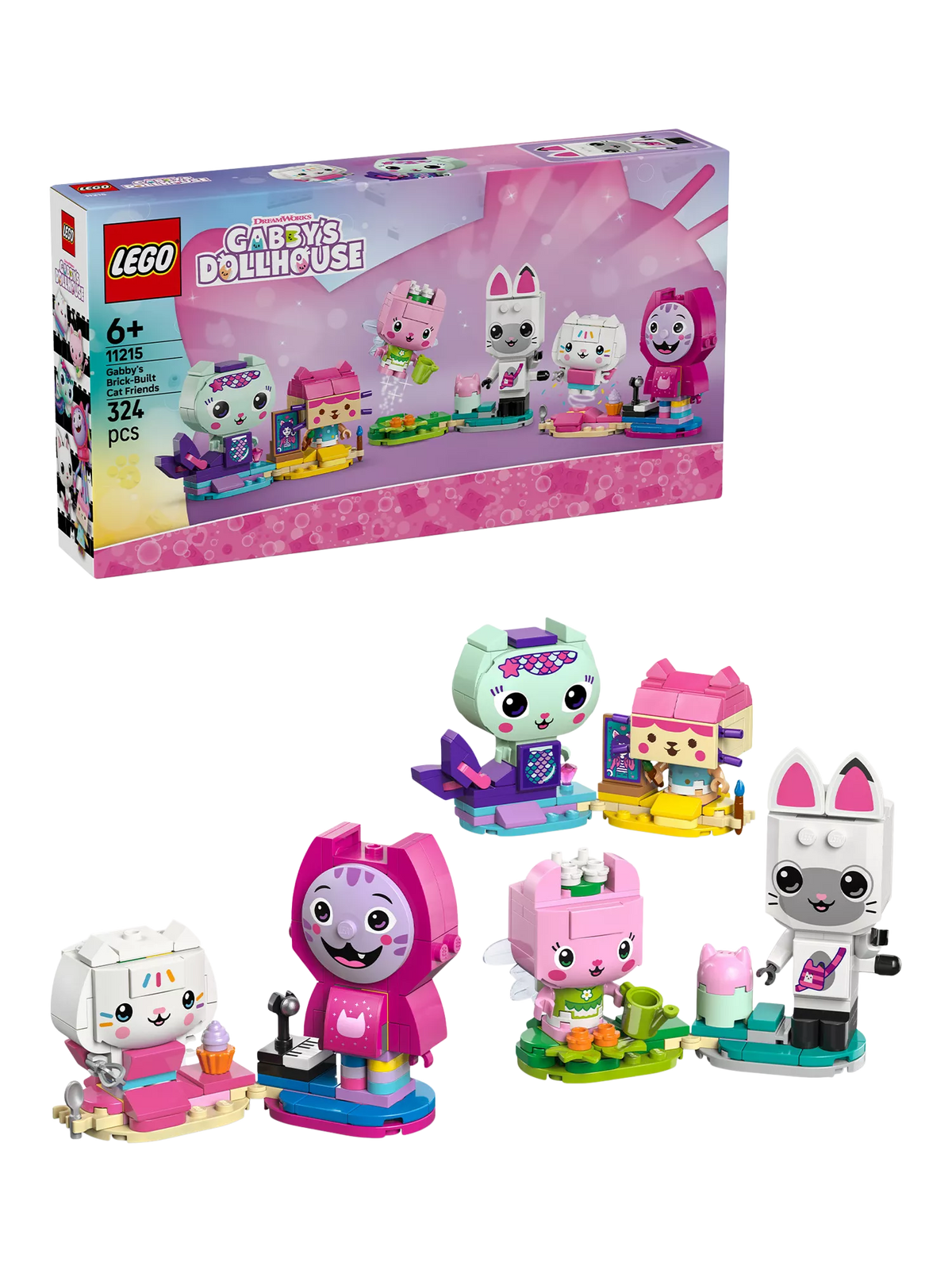 LEGO Gabby's Dollhouse cat friends building set - British product