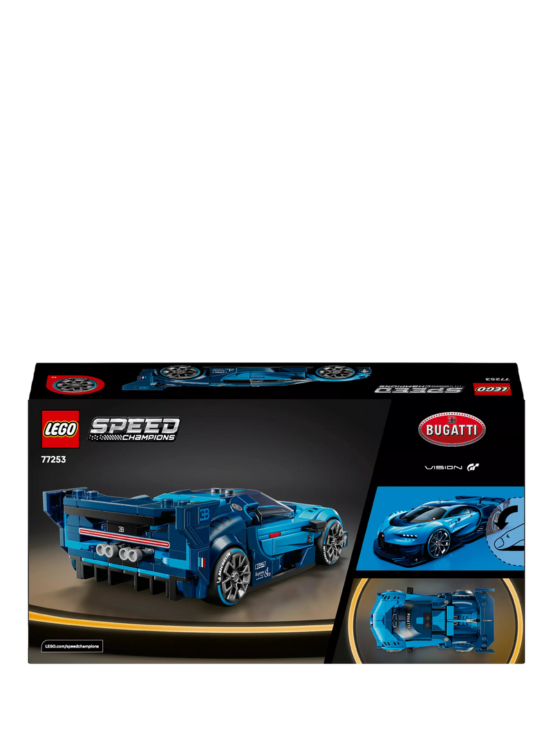 LEGO Speed Champions Bugatti Vision Gran Turismo hyper sports car 284 pieces (British brand)