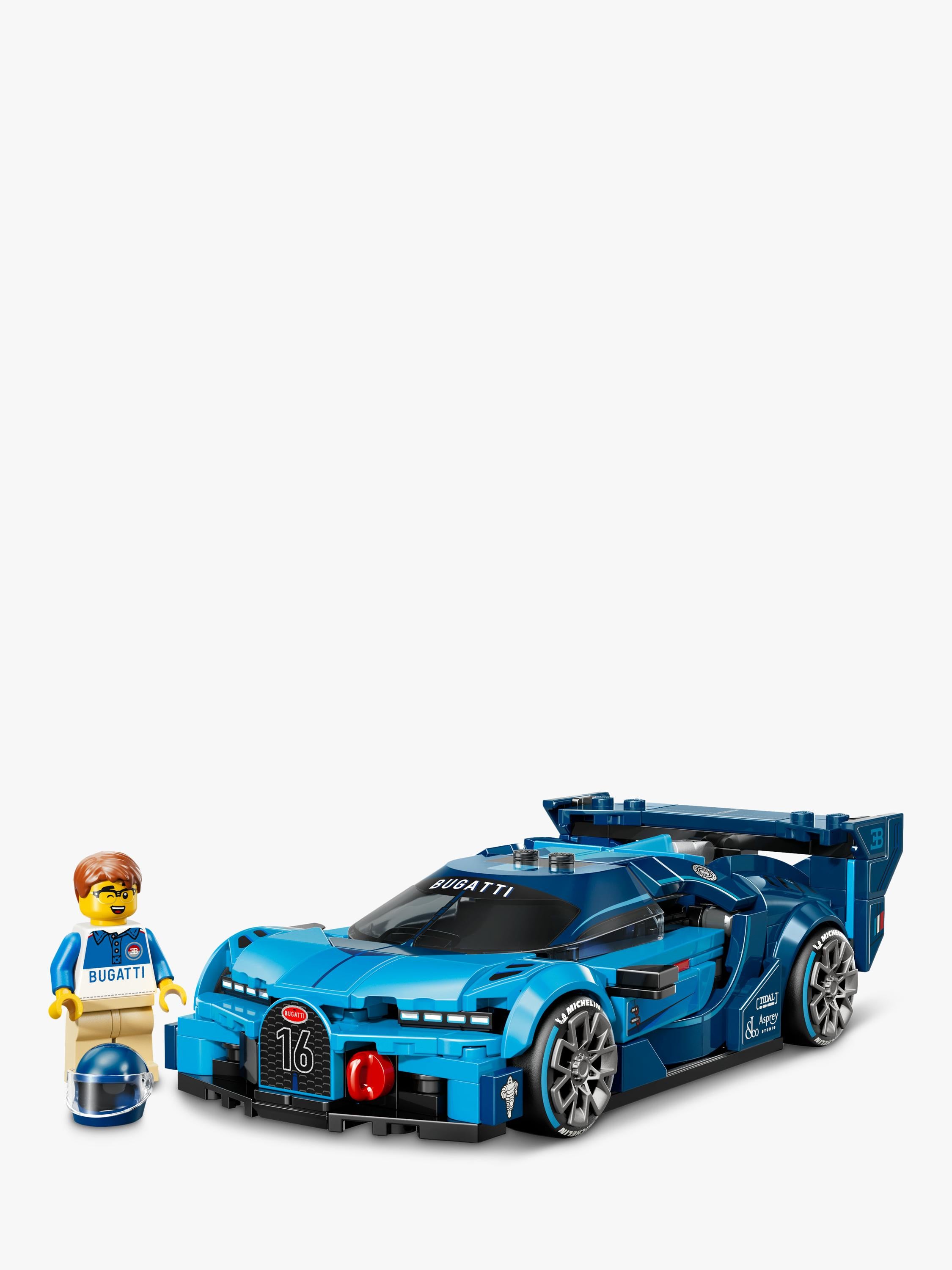 LEGO Speed Champions Bugatti Vision Gran Turismo hyper sports car 284 pieces (British brand)