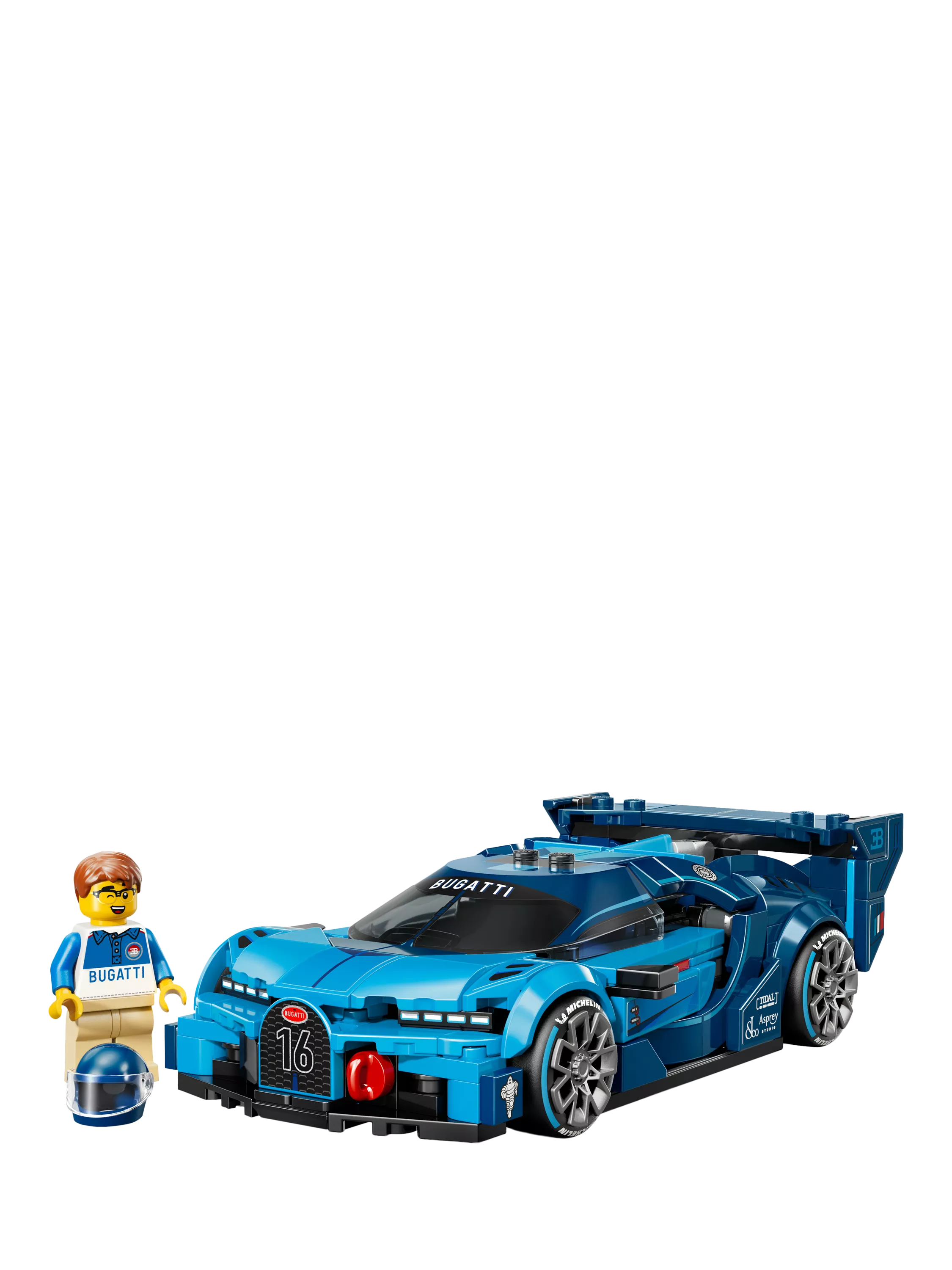 LEGO Speed Champions Bugatti Vision Gran Turismo hyper sports car 284 pieces (British brand)