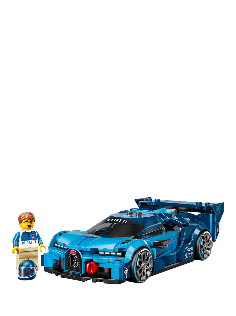 LEGO Speed Champions Bugatti Vision Gran Turismo hyper sports car 284 pieces (British brand)