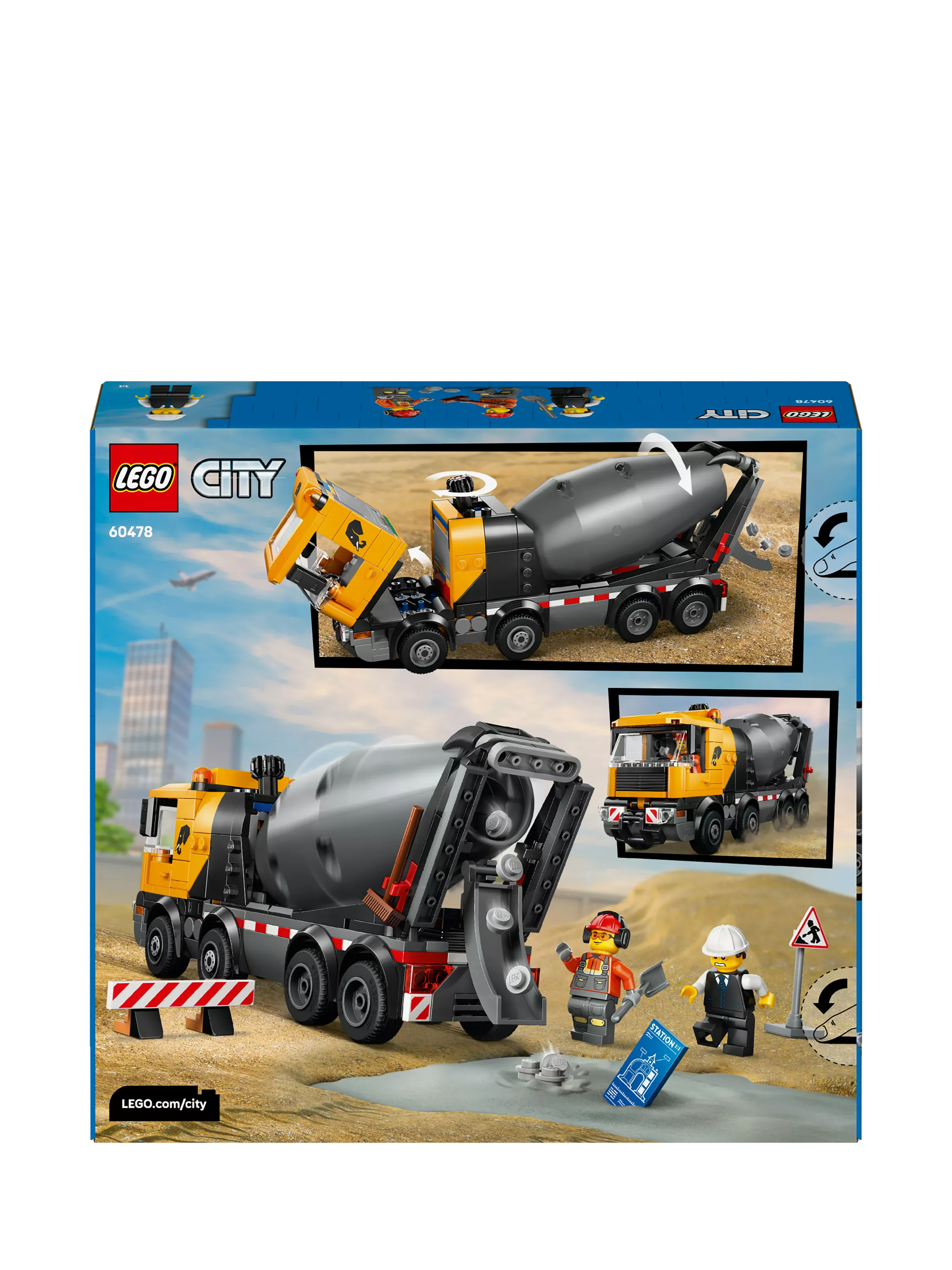 LEGO City Cement Mixer building set for kids 7+ (British brand)