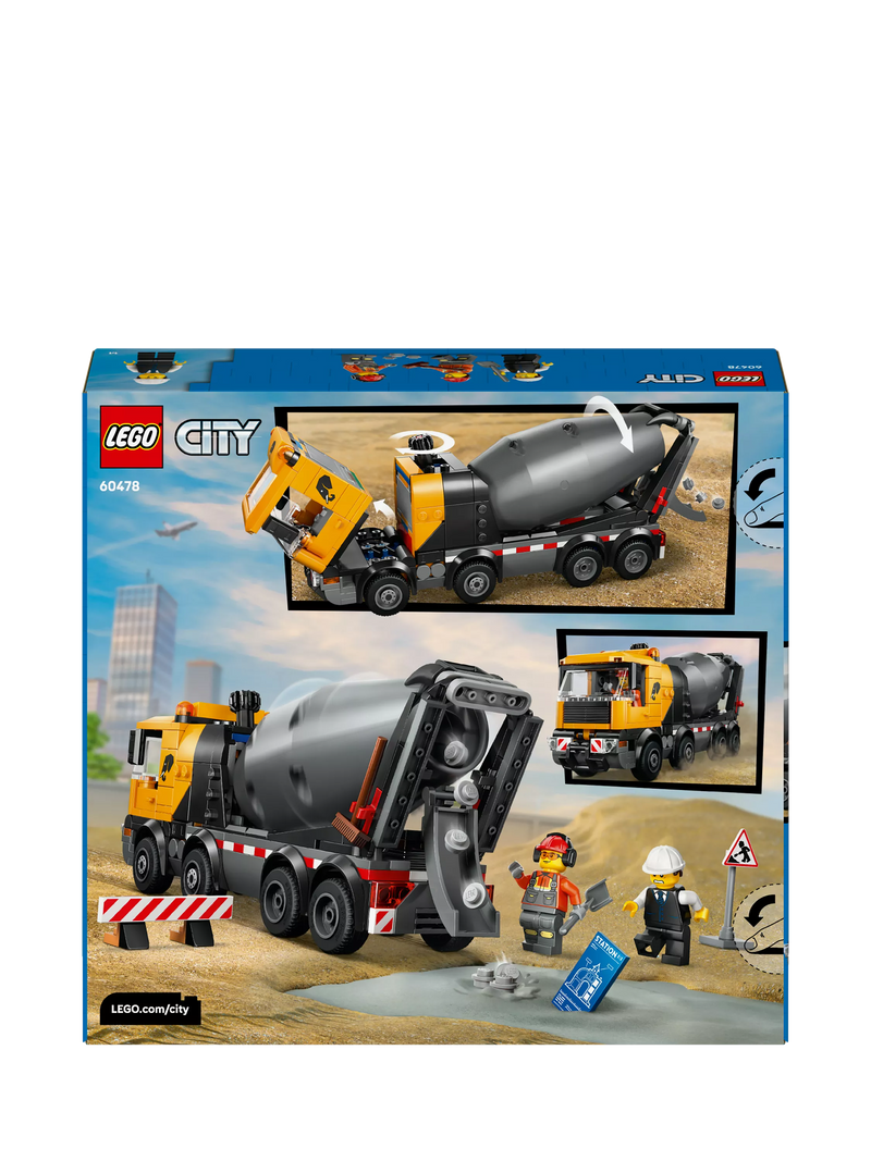 LEGO City Cement Mixer building set for kids 7+ (British brand)