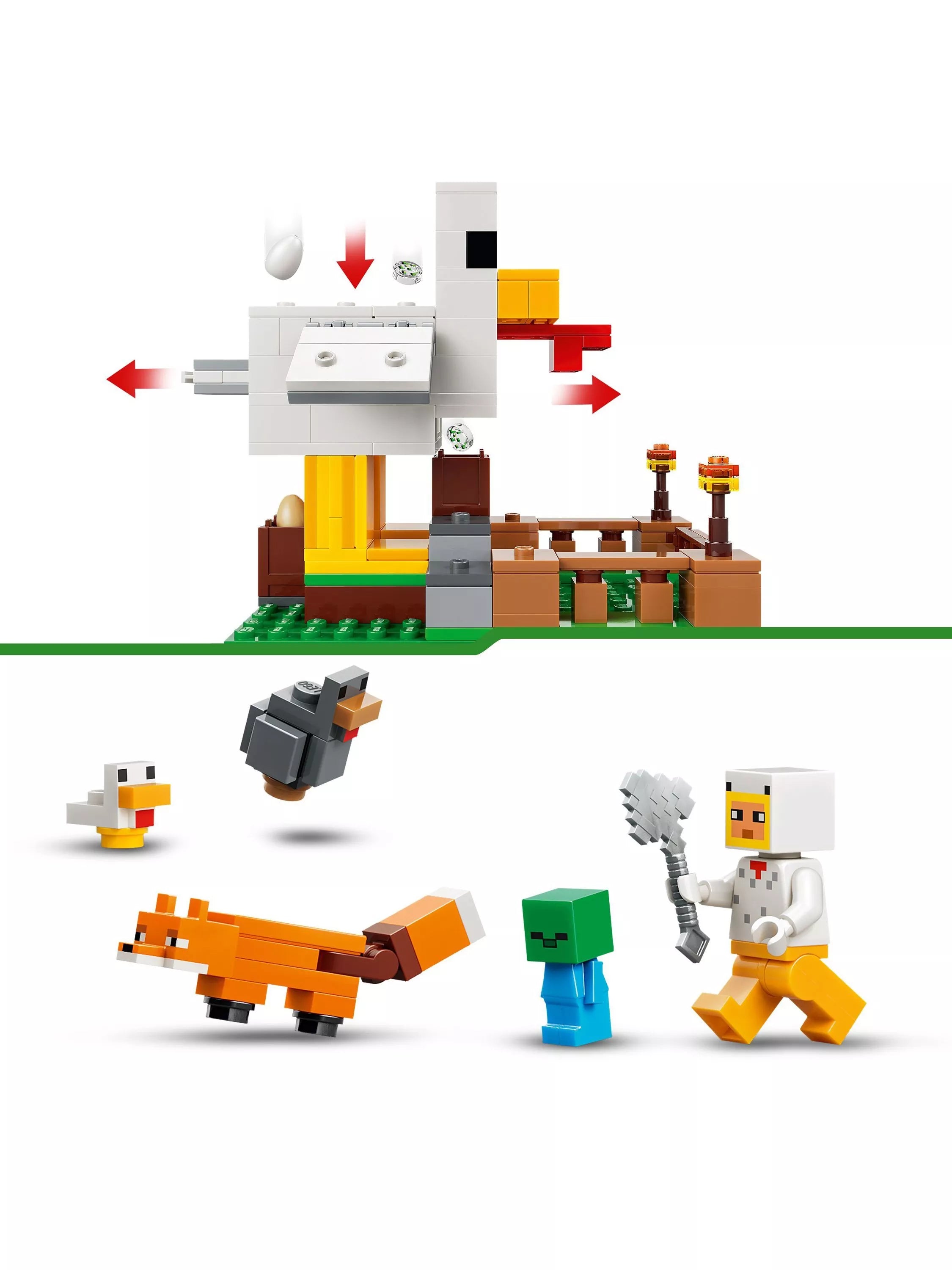 LEGO Minecraft Chicken Farm building toy (British brand)