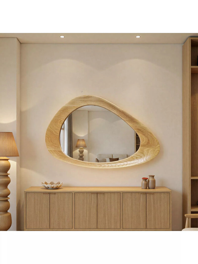 Yearn Dara oak wall mirror 120x80cm, UK version
