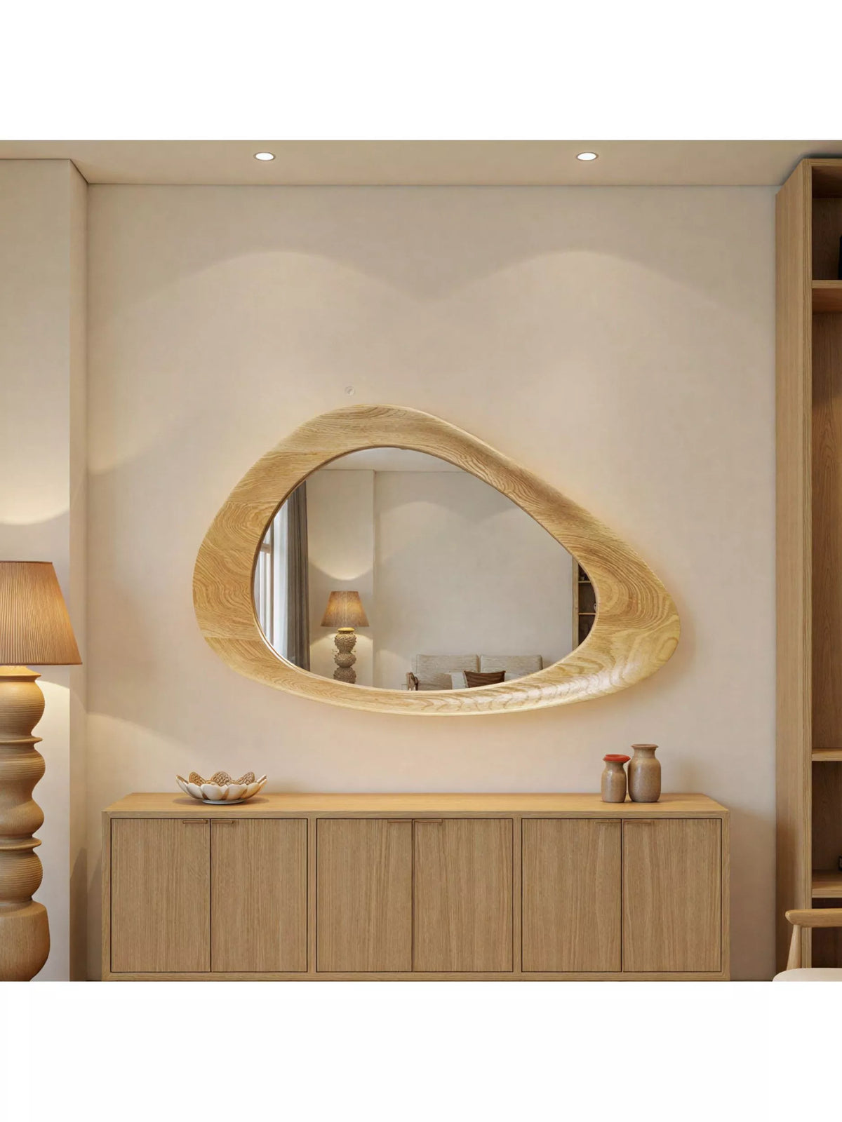 Yearn Dara oak wall mirror 120x80cm, UK version