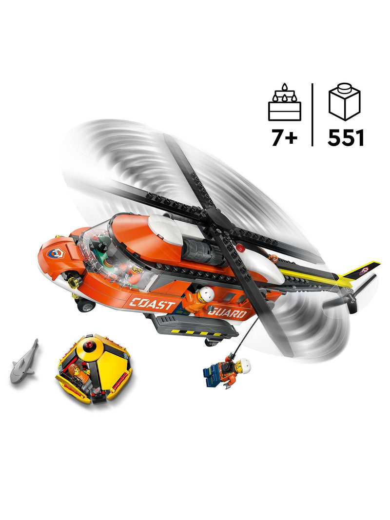 LEGO City Coast Guard Helicopter building set 551 pieces, imported from the UK