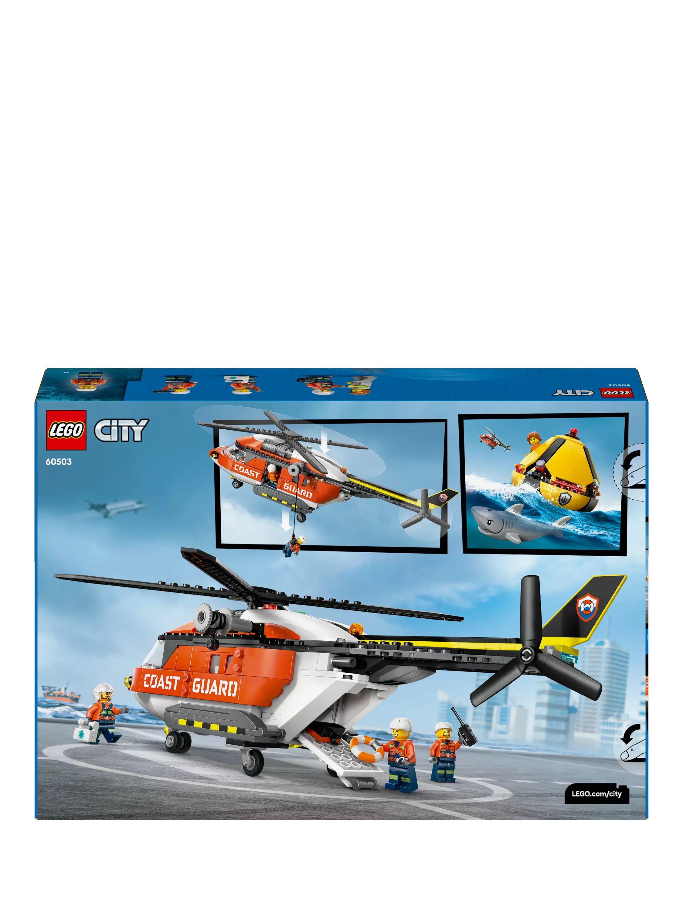 LEGO City Coast Guard Helicopter building set 551 pieces, imported from the UK