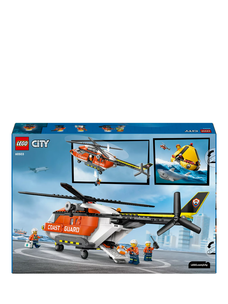 LEGO City Coast Guard Helicopter building set 551 pieces, imported from the UK