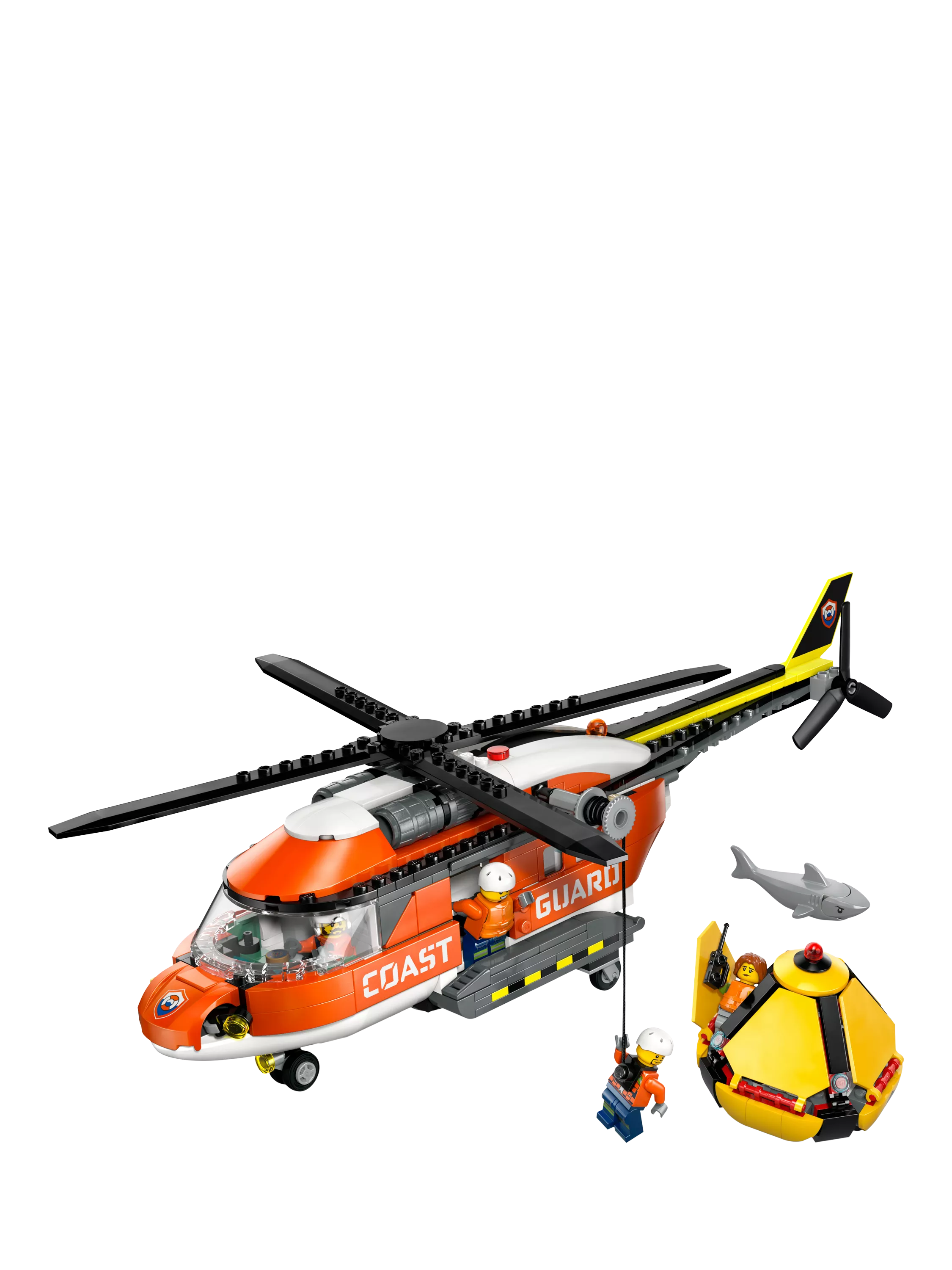 LEGO City Coast Guard Helicopter building set 551 pieces, imported from the UK