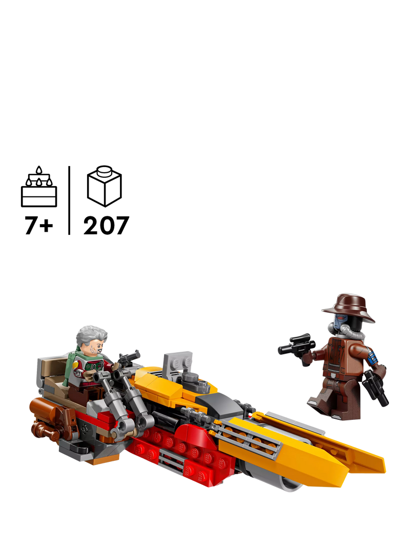 LEGO Star Wars The Mandalorian speeder building toy 207 pieces - British product