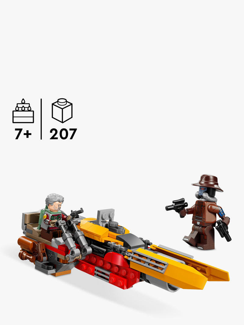 LEGO Star Wars The Mandalorian speeder building toy 207 pieces - British product