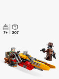 LEGO Star Wars The Mandalorian speeder building toy 207 pieces - British product