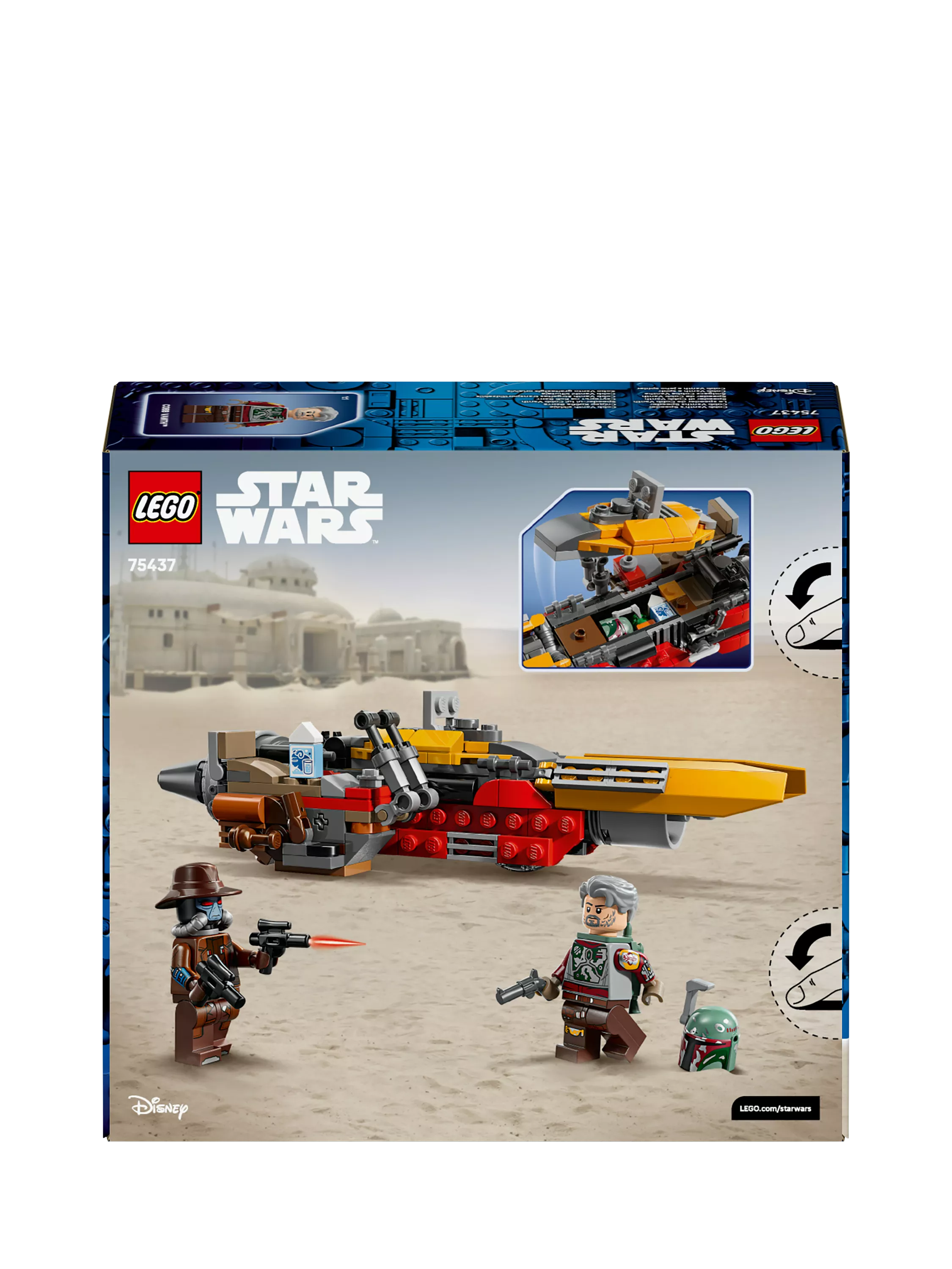 LEGO Star Wars The Mandalorian speeder building toy 207 pieces - British product