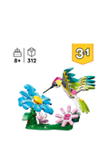 LEGO Creator 3-in-1 hummingbird building toy 312-piece set, imported from the UK