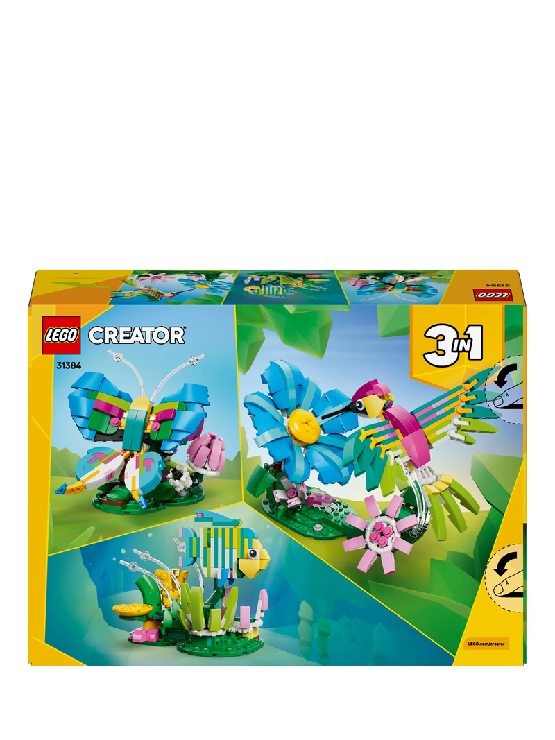 LEGO Creator 3-in-1 hummingbird building toy 312-piece set, imported from the UK