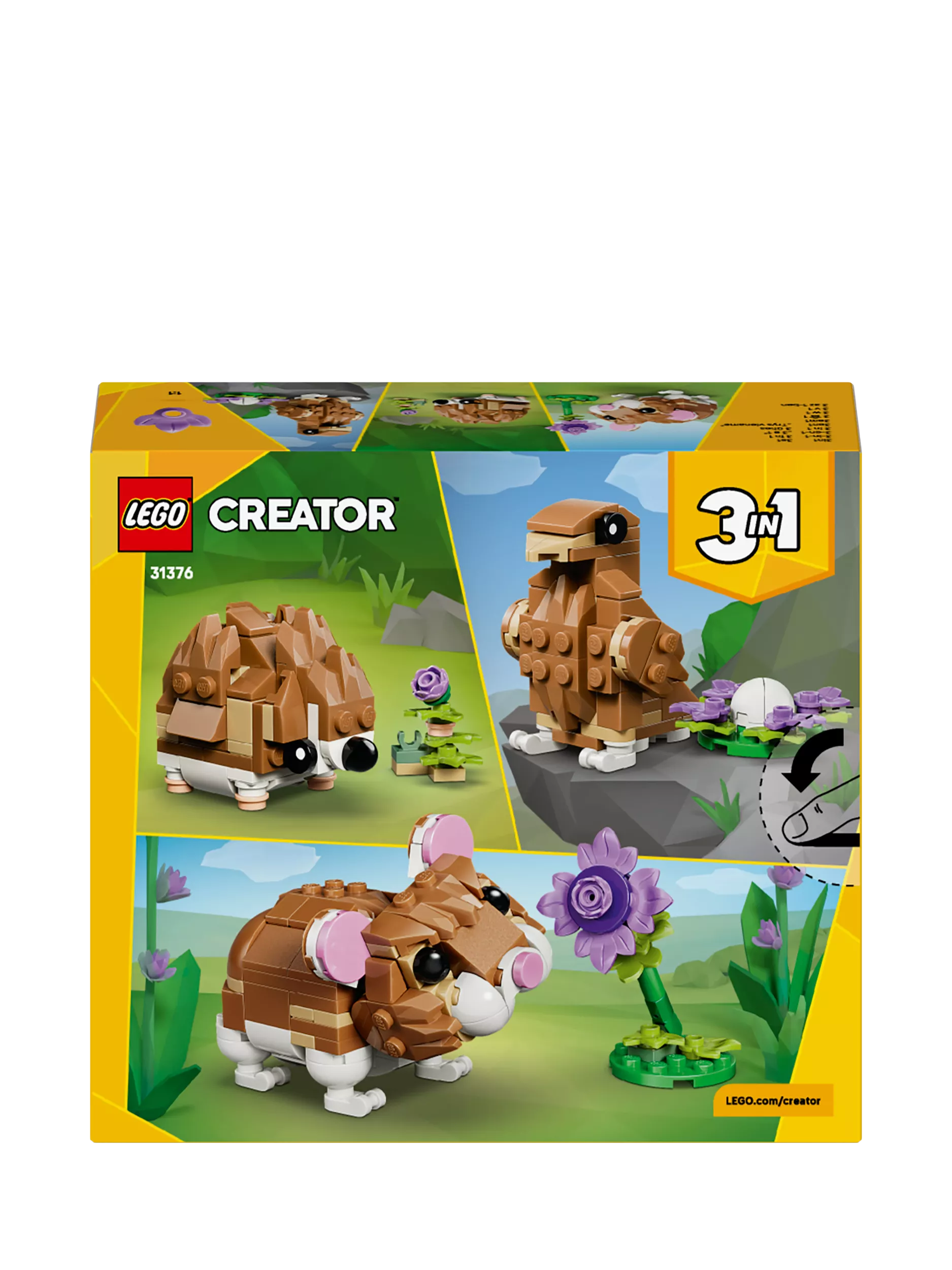 LEGO Creator 3-in-1 building toy cute hamster with flower - British product
