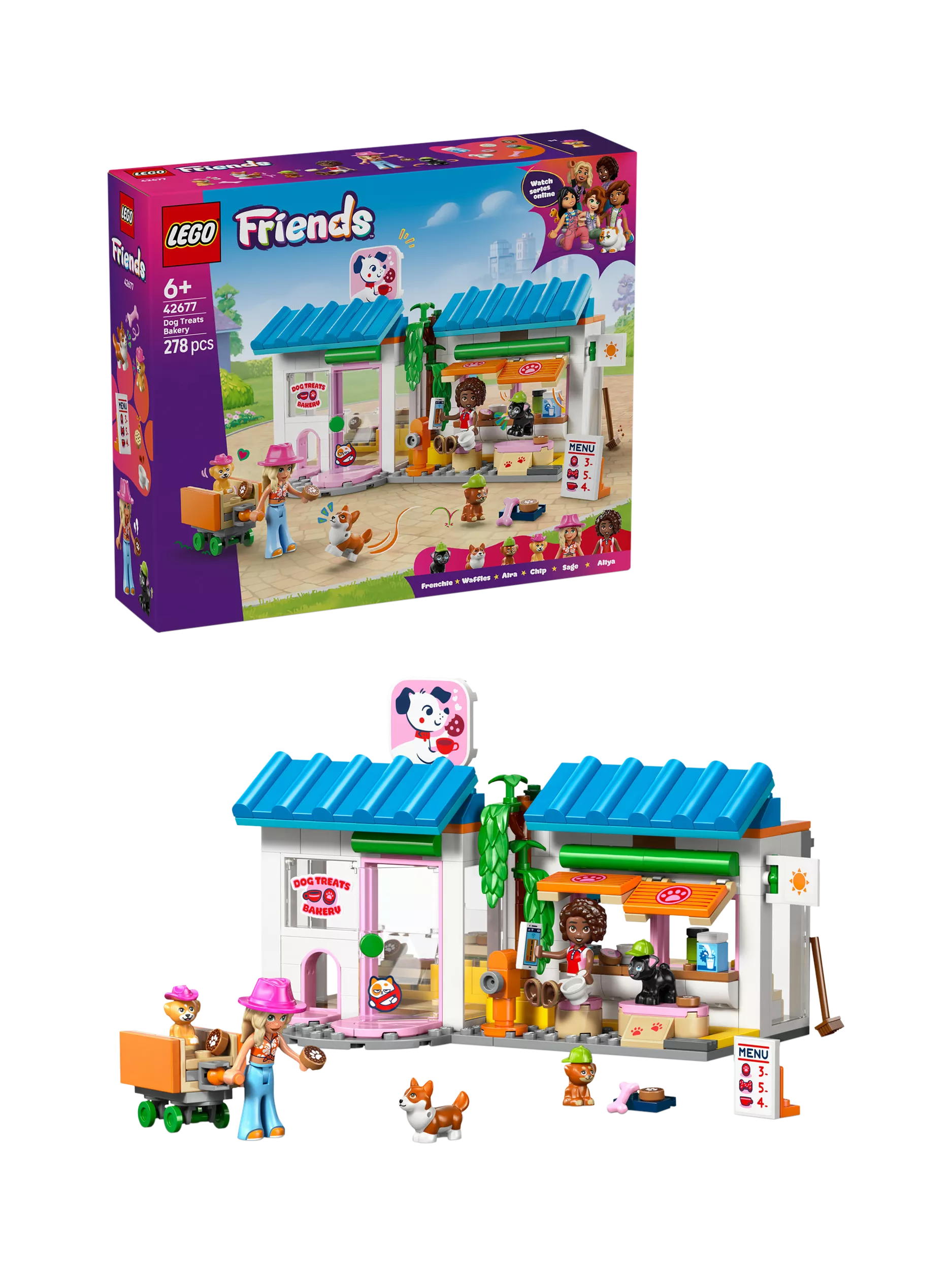 LEGO Friends dog treats bakery set 278 pieces - British product