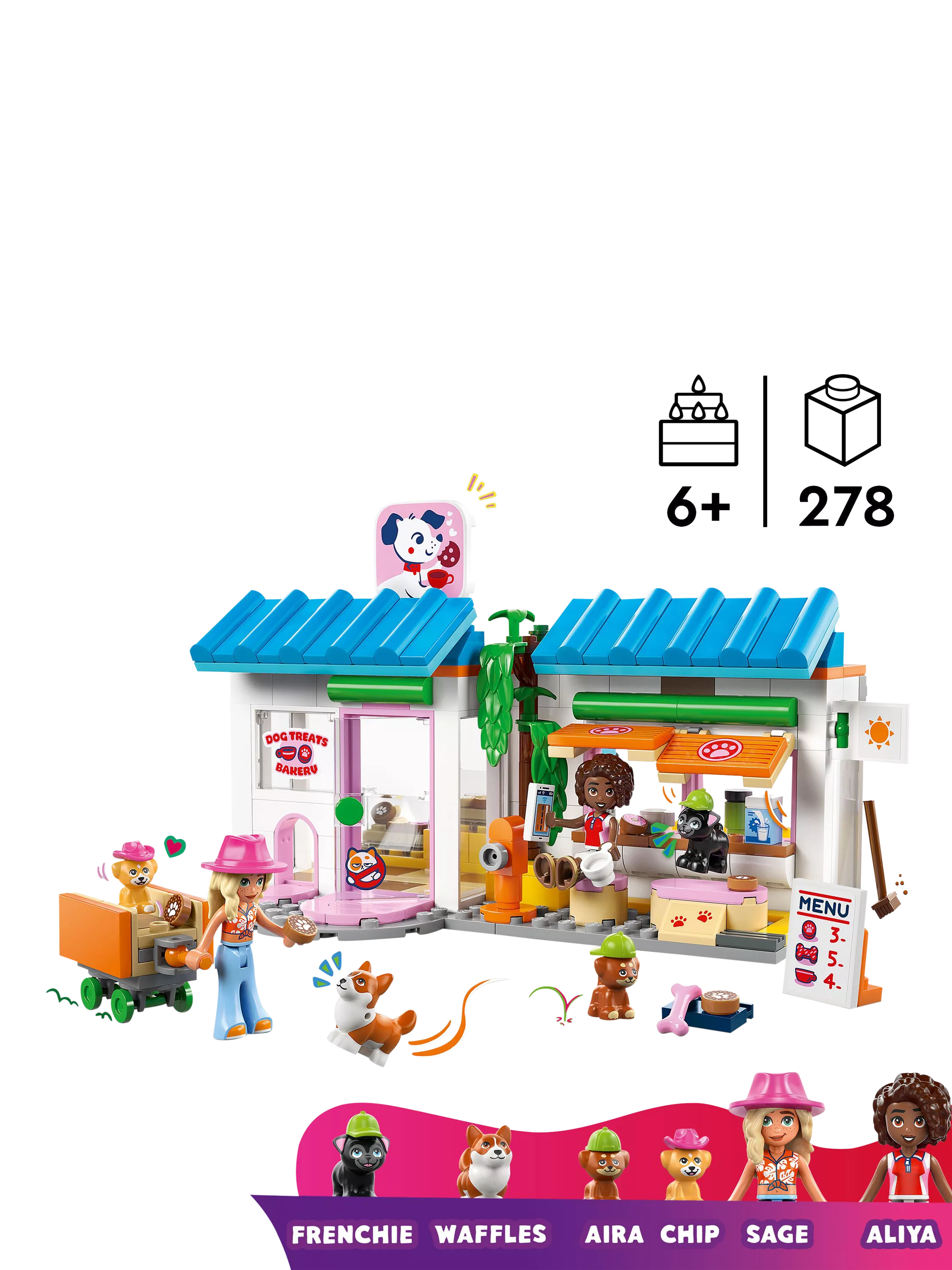 LEGO Friends dog treats bakery set 278 pieces - British product