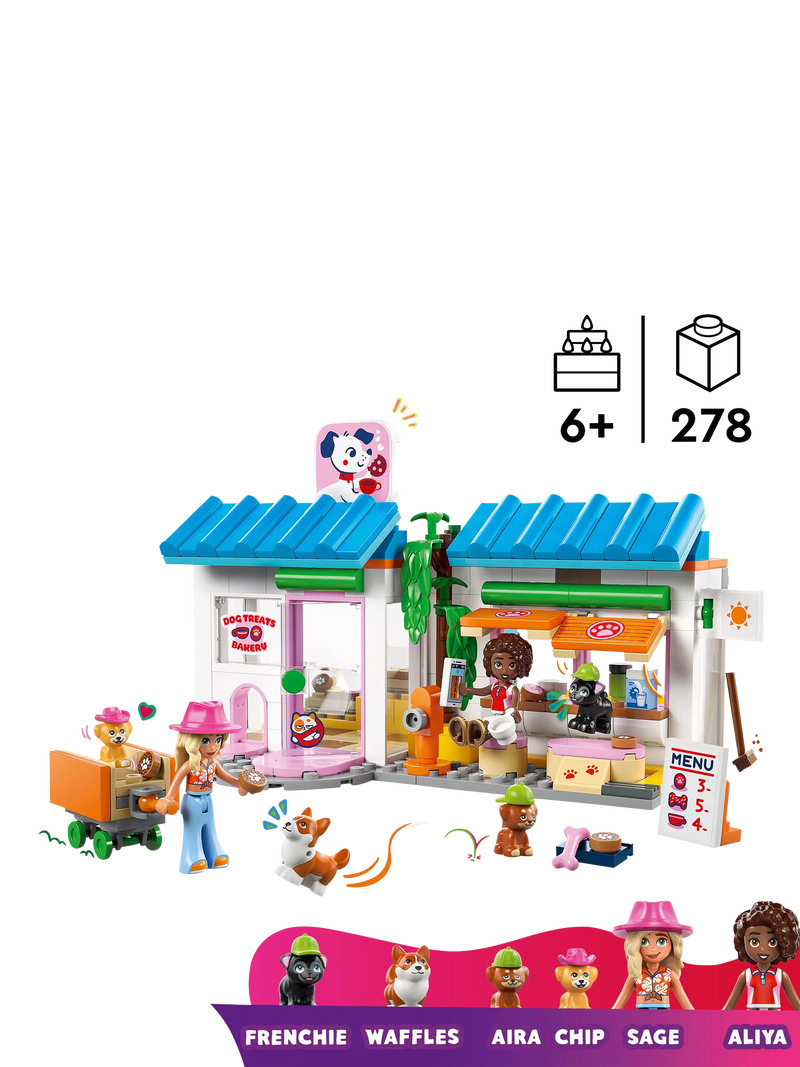 LEGO Friends dog treats bakery set 278 pieces - British product