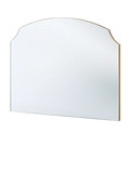 Yearn Deluxe Overmantel Wood Frame Wall Mirror, 70 x 90cm, Gold