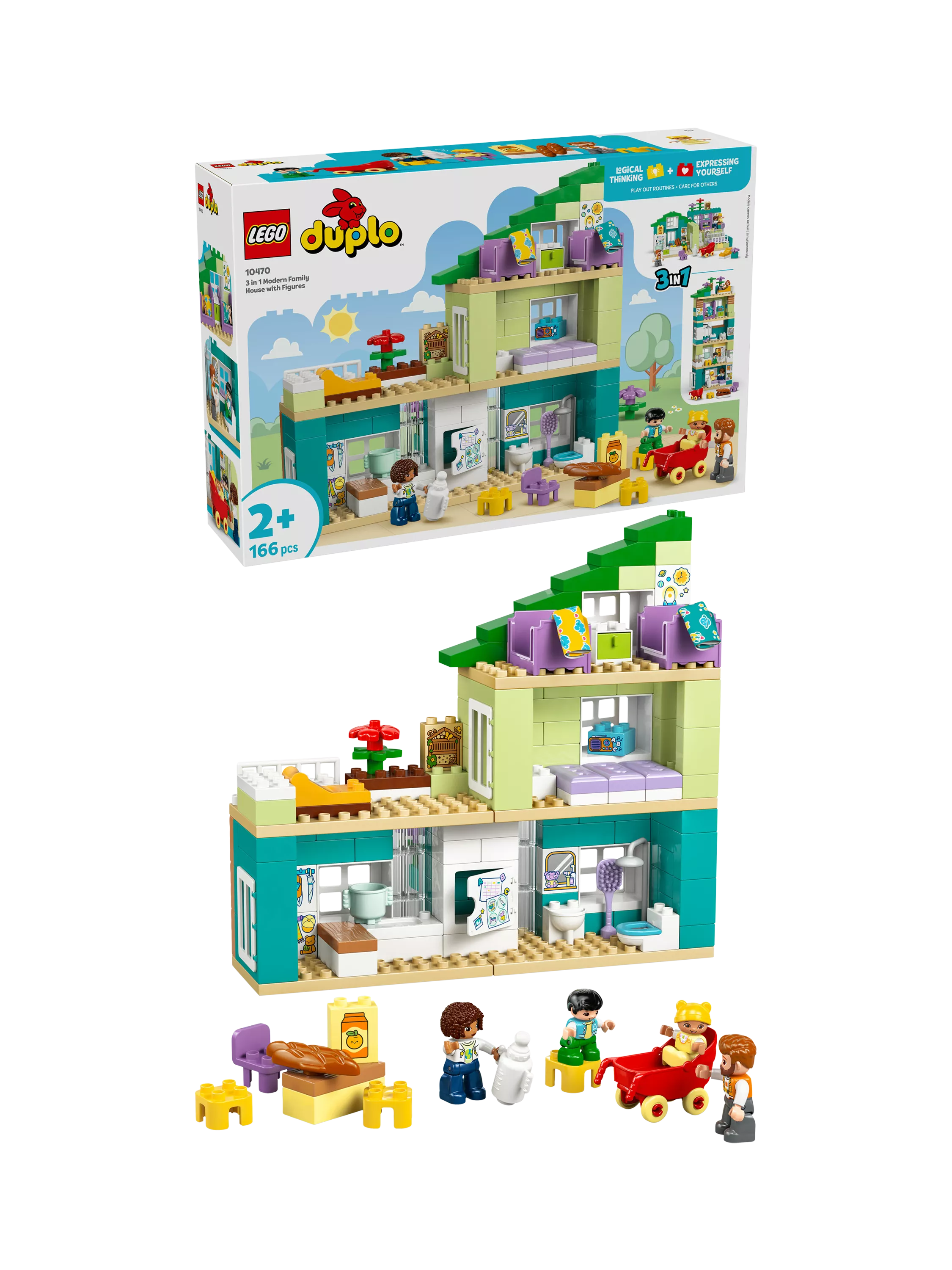 LEGO DUPLO 10470 Modern Family House 3-in-1 building set, UK version
