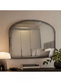 Yearn antiqued black overmantel wall mirror 69x91cm (British brand)