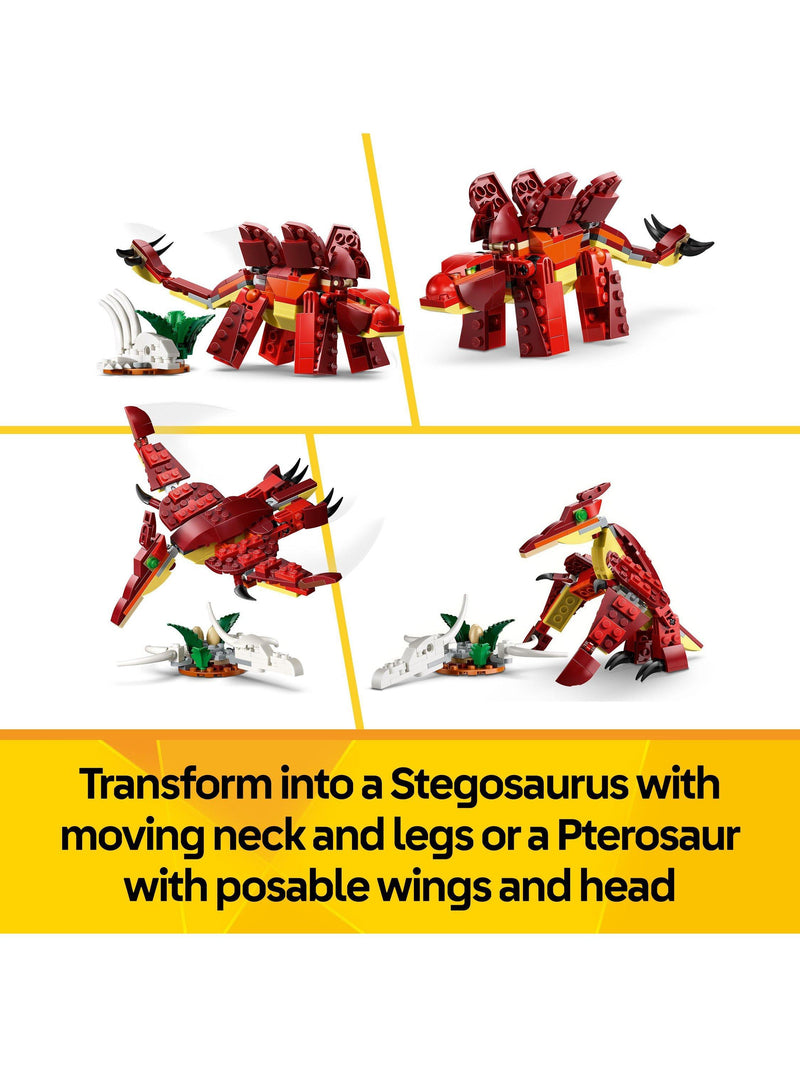 LEGO Creator Fierce Dinosaur 3-in-1 building set, imported from the UK