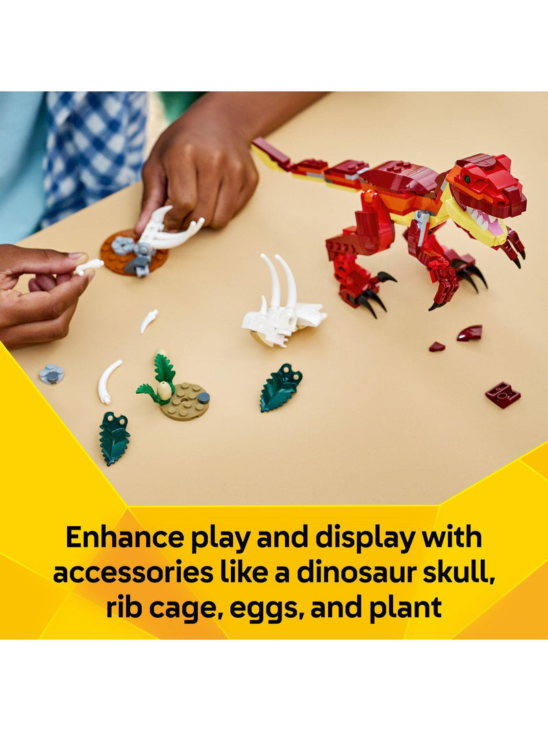 LEGO Creator Fierce Dinosaur 3-in-1 building set, imported from the UK