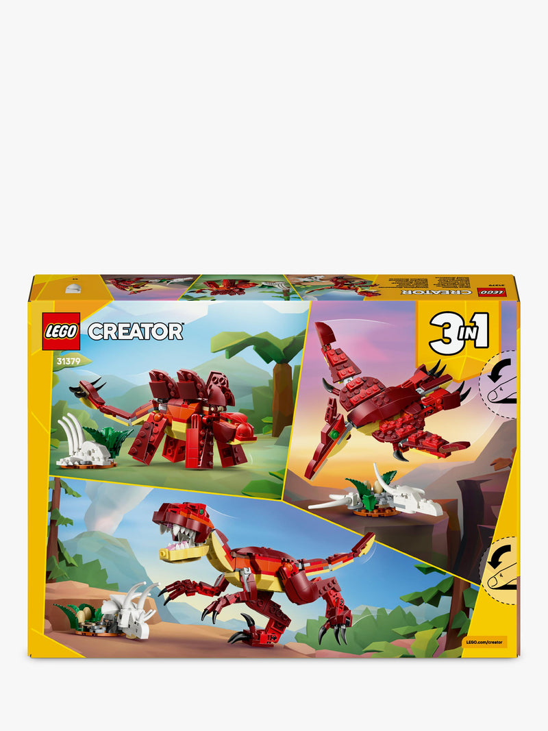 LEGO Creator Fierce Dinosaur 3-in-1 building set, imported from the UK