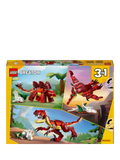 LEGO Creator Fierce Dinosaur 3-in-1 building set, imported from the UK
