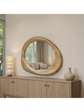 Yearn Eden oak wood wall mirror 100x90cm, UK version