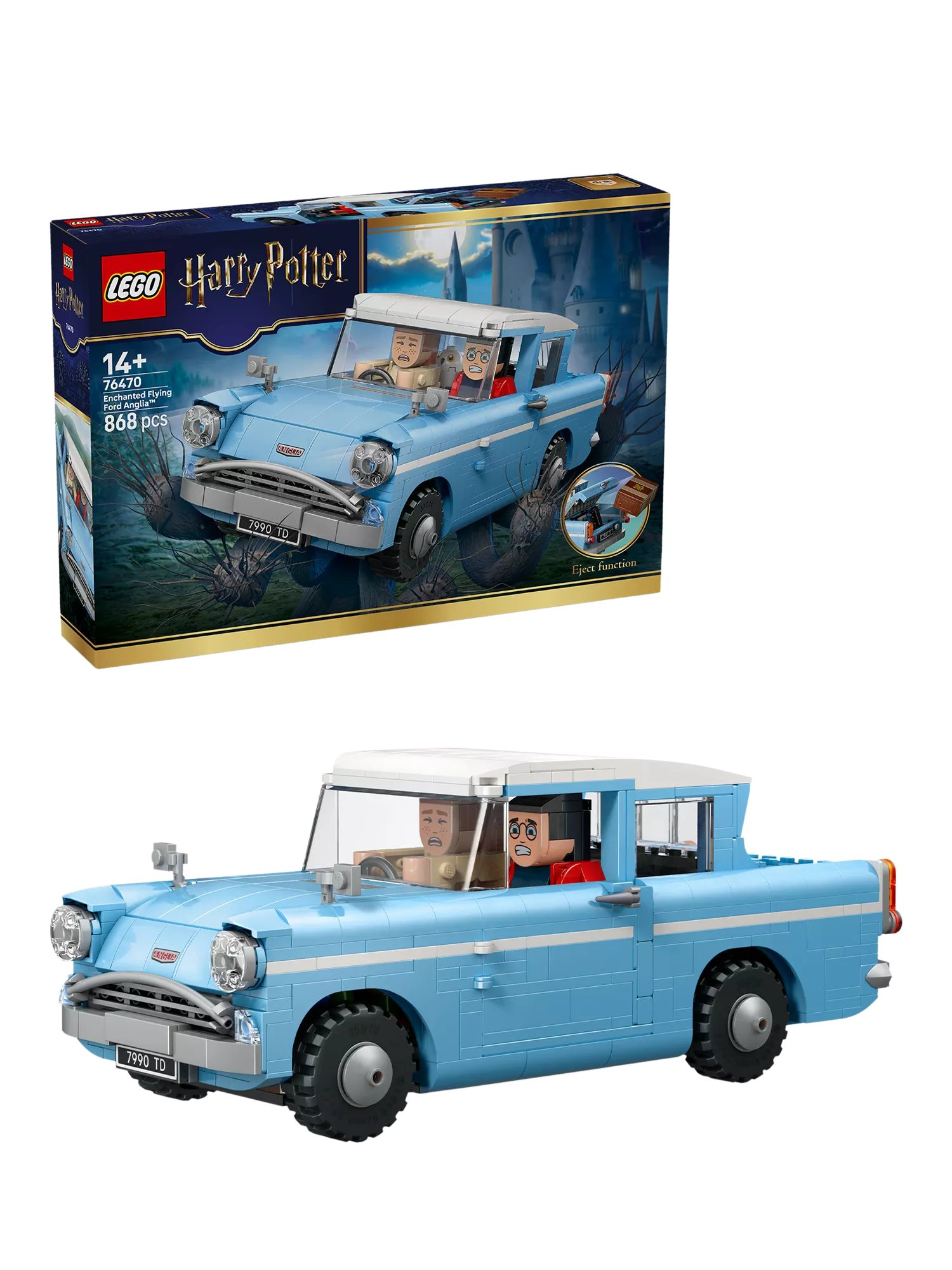 LEGO Harry Potter Flying Ford Anglia car toy 868 pieces - British product