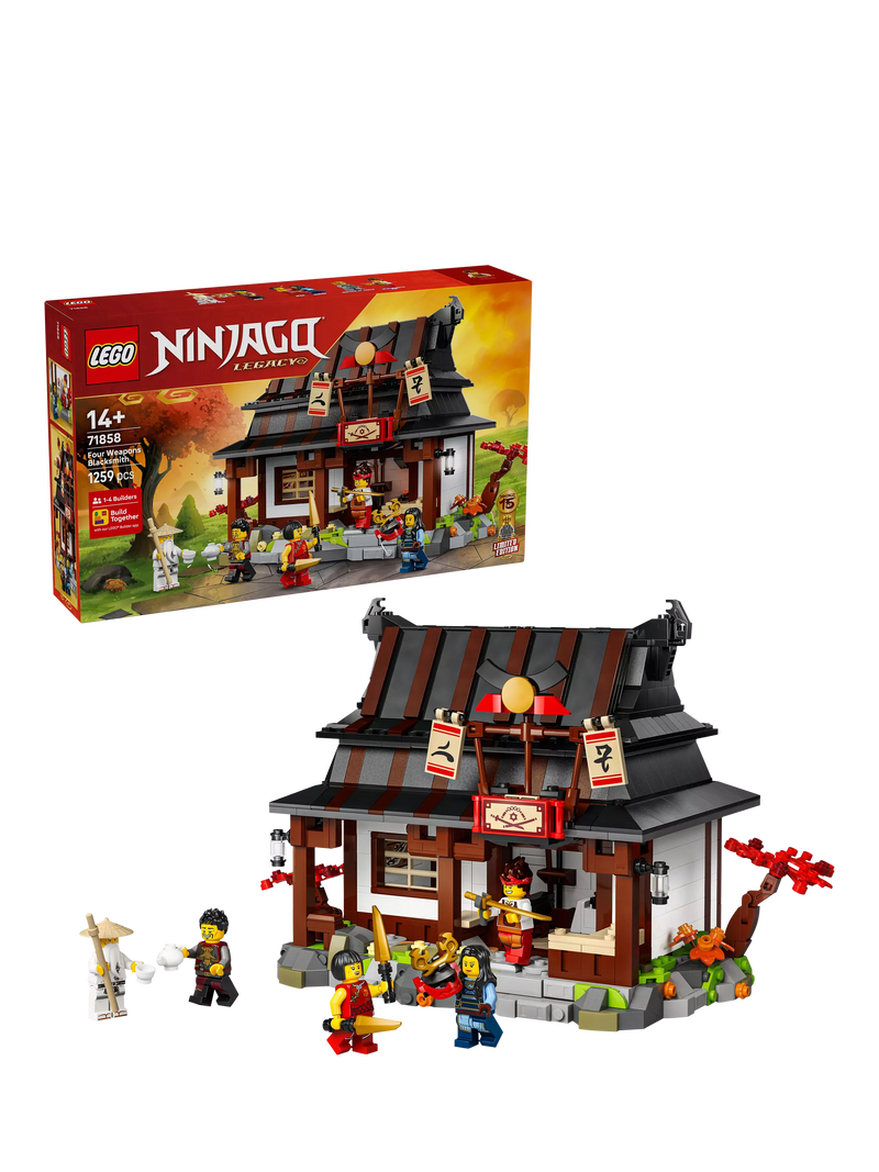 LEGO Ninjago Four Weapons Blacksmith building set 1259 pieces - British product