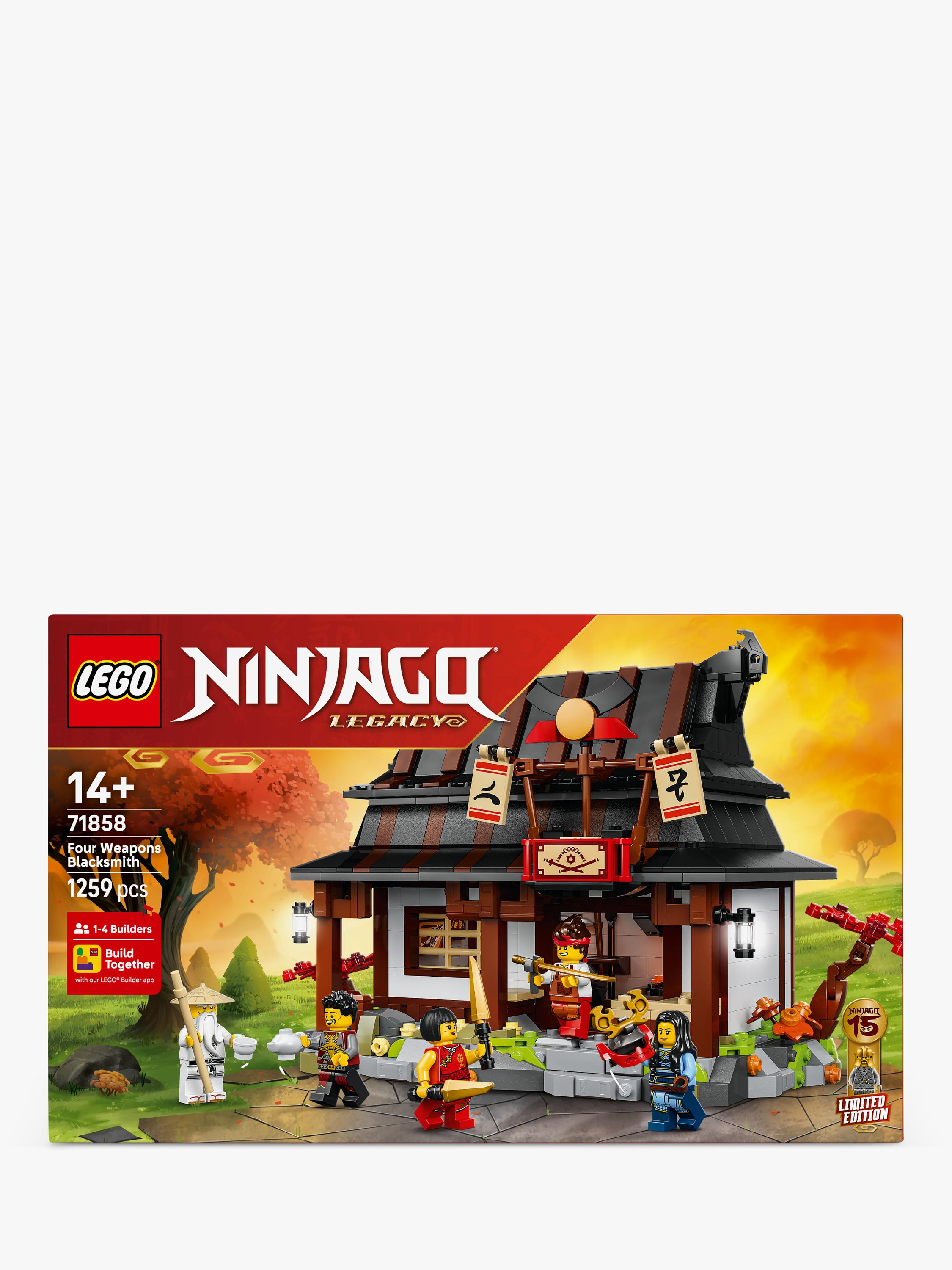 LEGO Ninjago Four Weapons Blacksmith building set 1259 pieces - British product