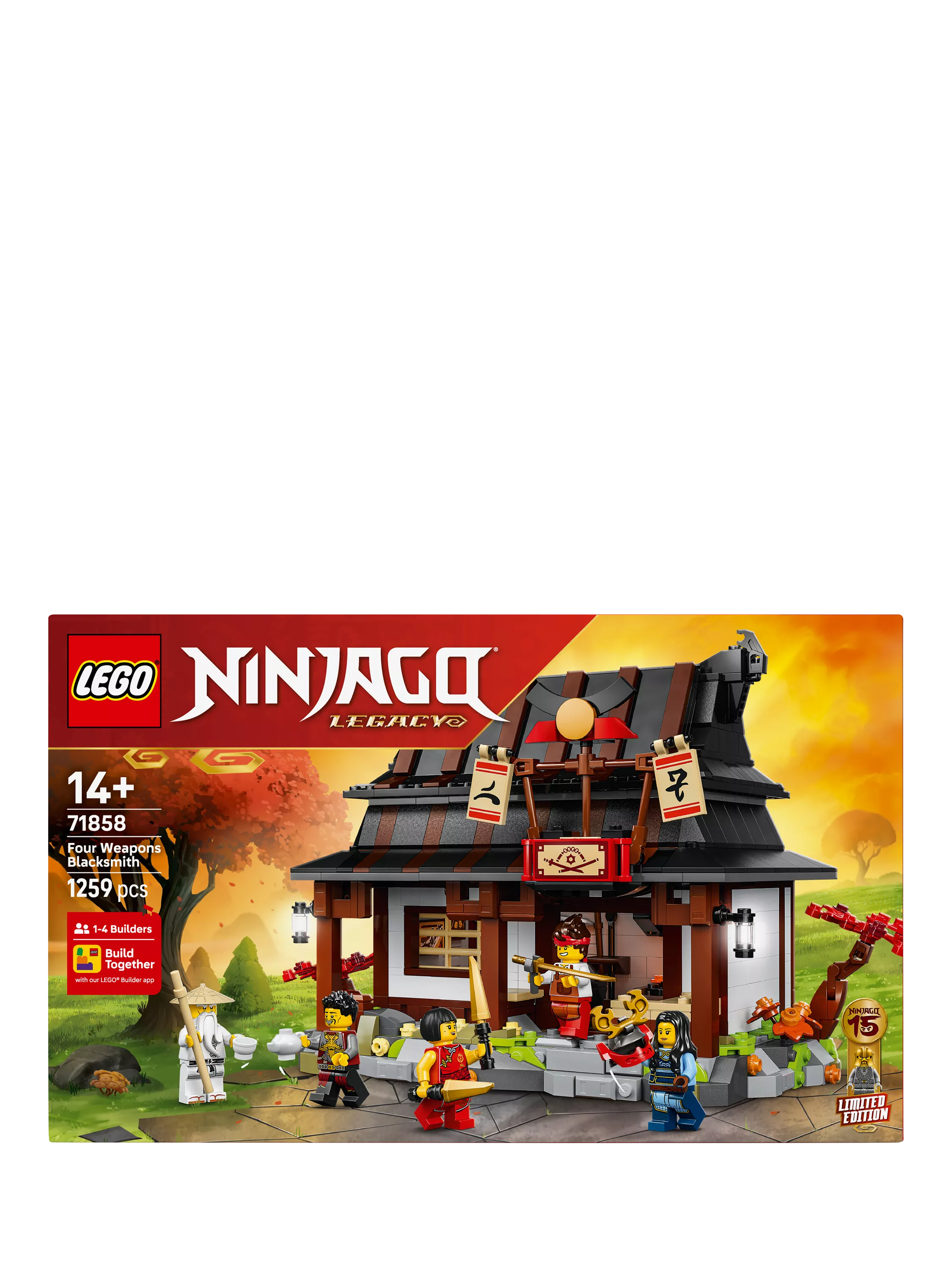 LEGO Ninjago Four Weapons Blacksmith building set 1259 pieces - British product