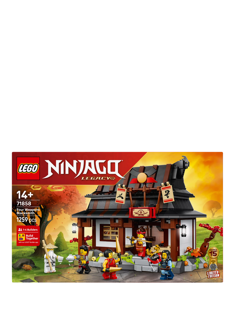 LEGO Ninjago Four Weapons Blacksmith building set 1259 pieces - British product