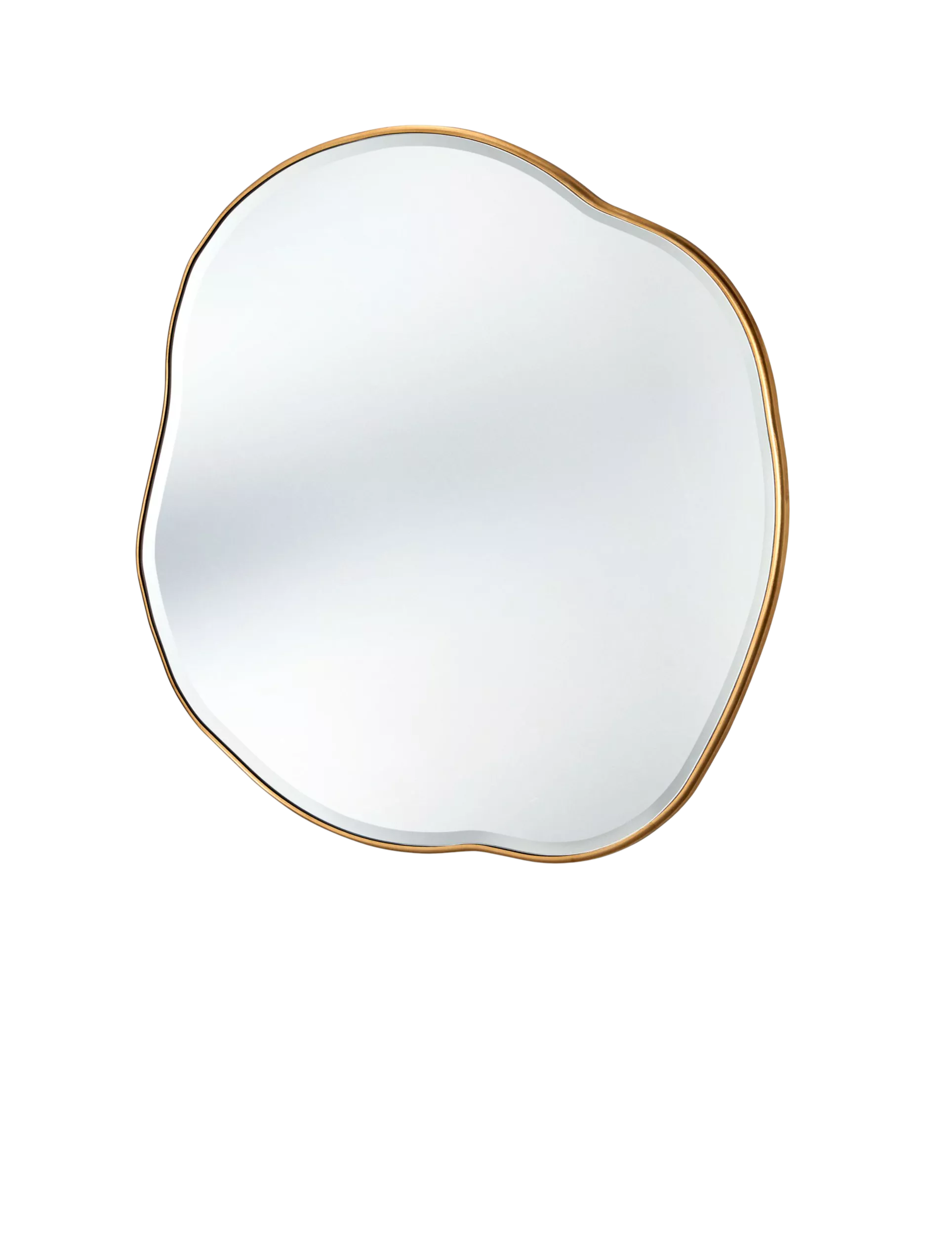 Yearn round wall mirror gold 100x100cm - British product